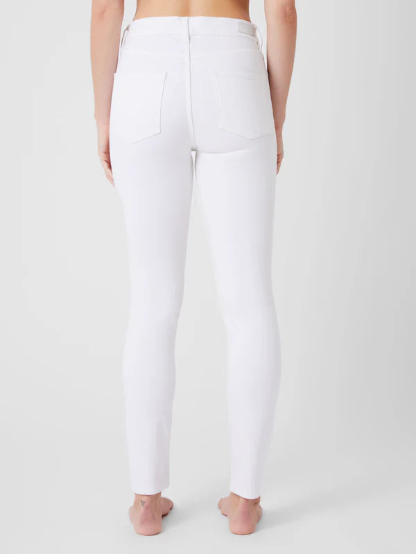 High Rise Stretch Skinny Jeans in White