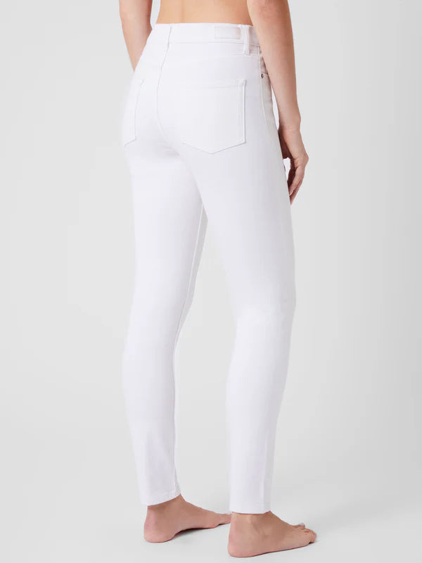 High Rise Stretch Skinny Jeans in White