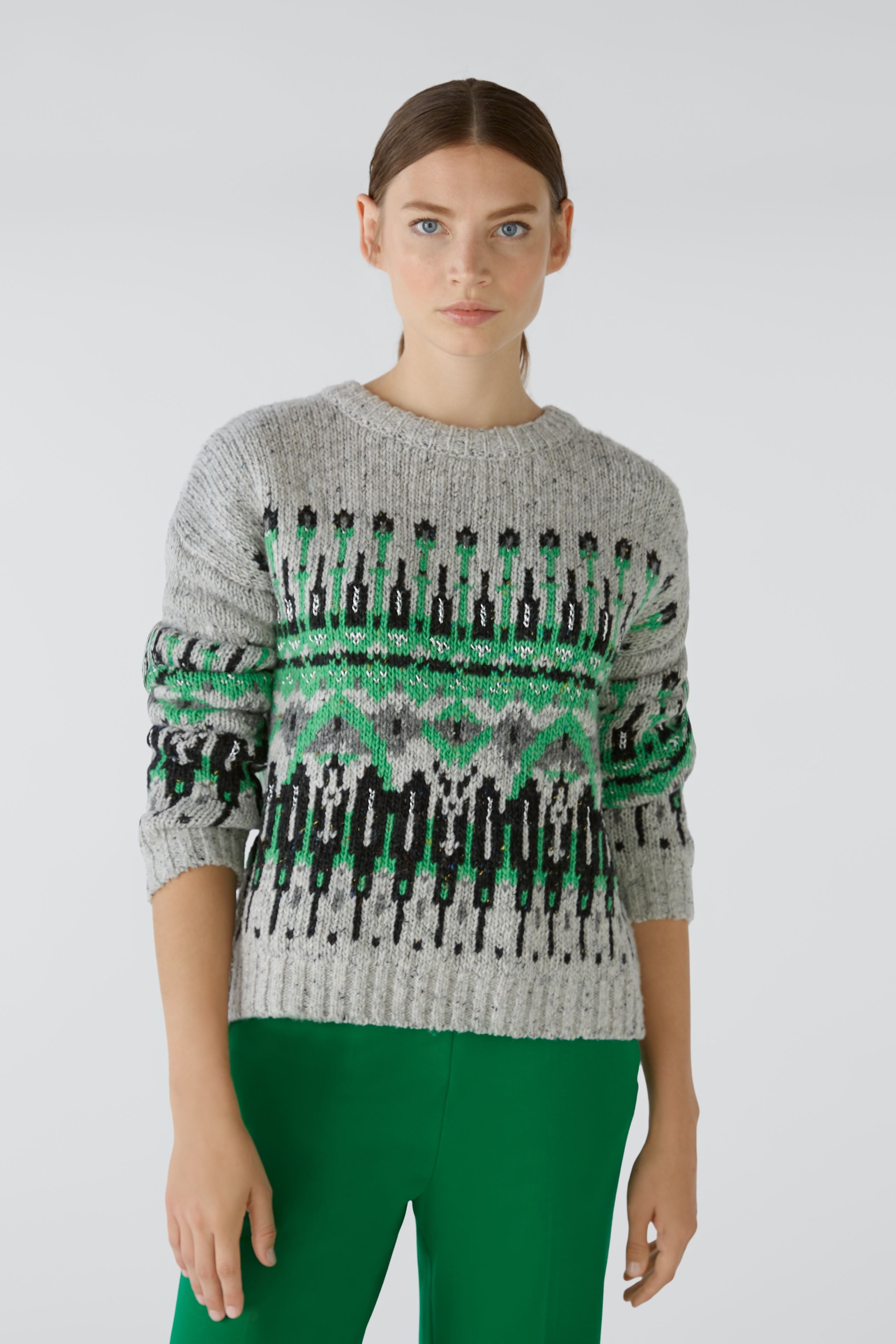 Cosy Knit in Grey/Green