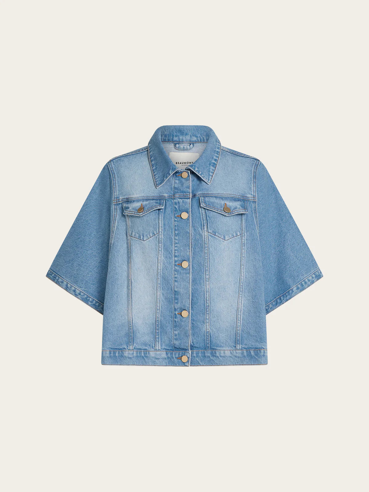 Macey Jacket in Denim Light Blue