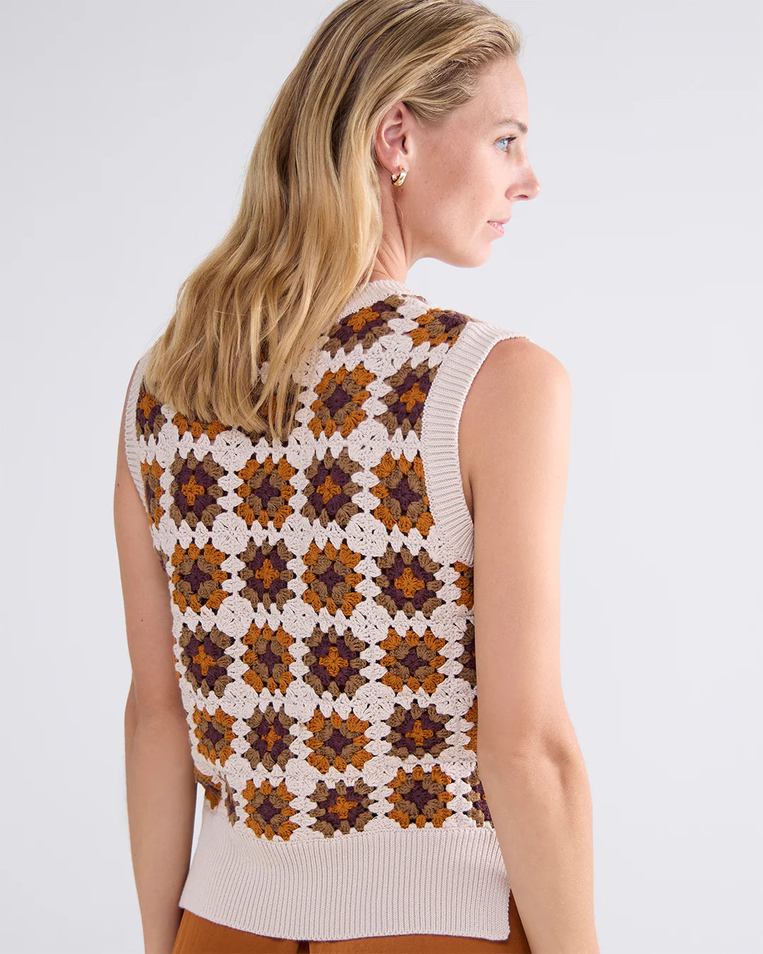 Retro Crochet Top in Multi