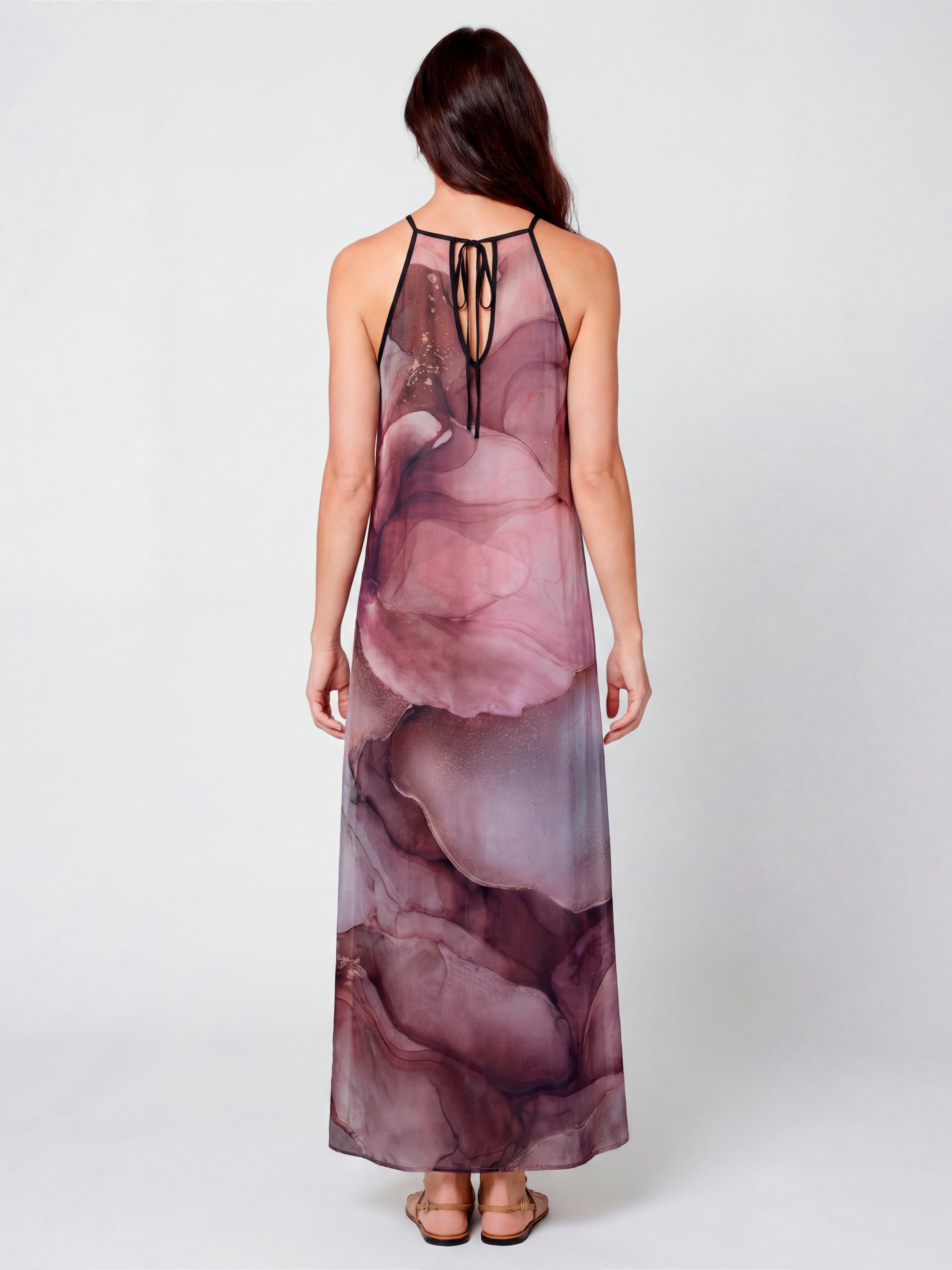 Aia Strap Dress in Pink Tone