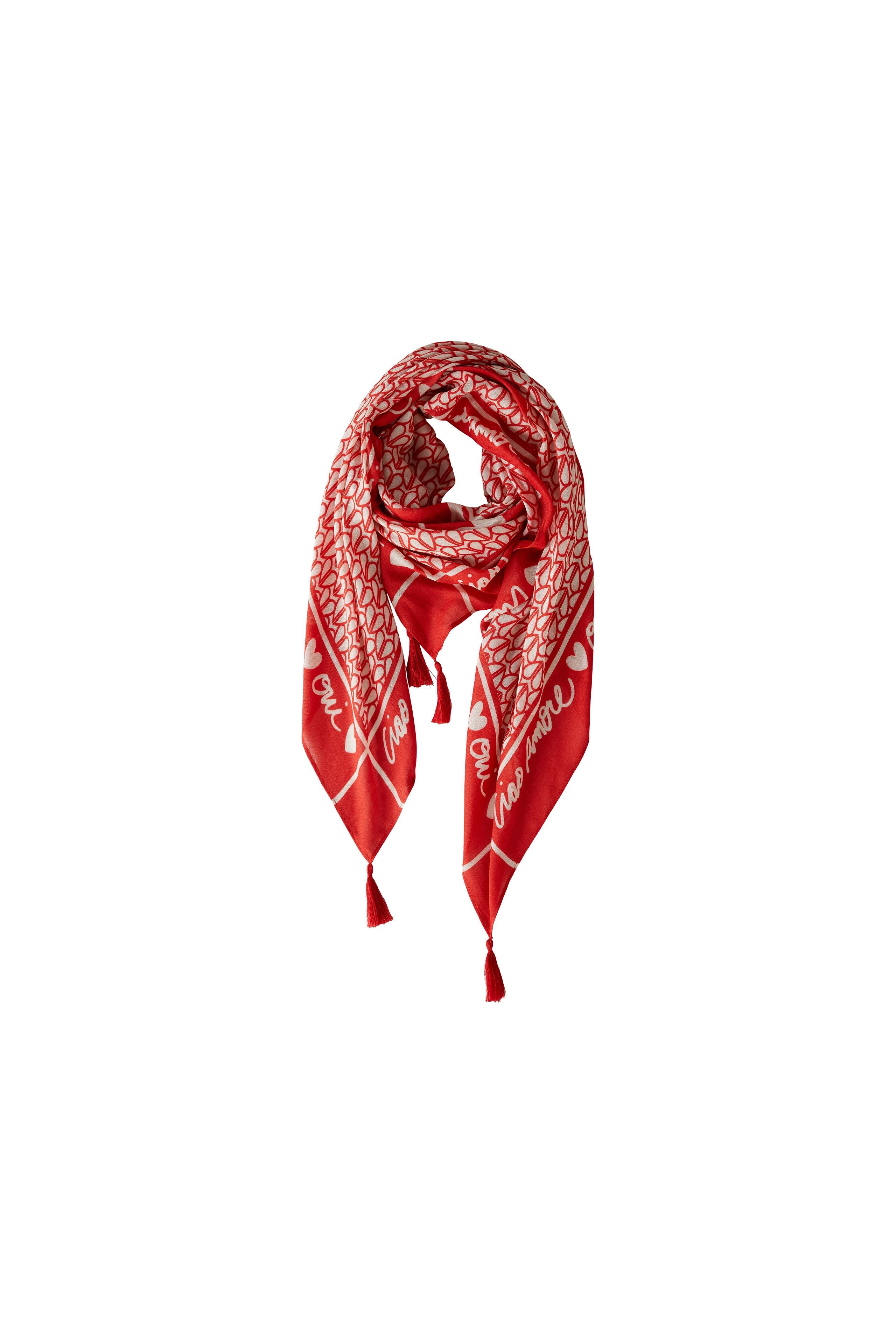 Cloth Scarf in Red/White