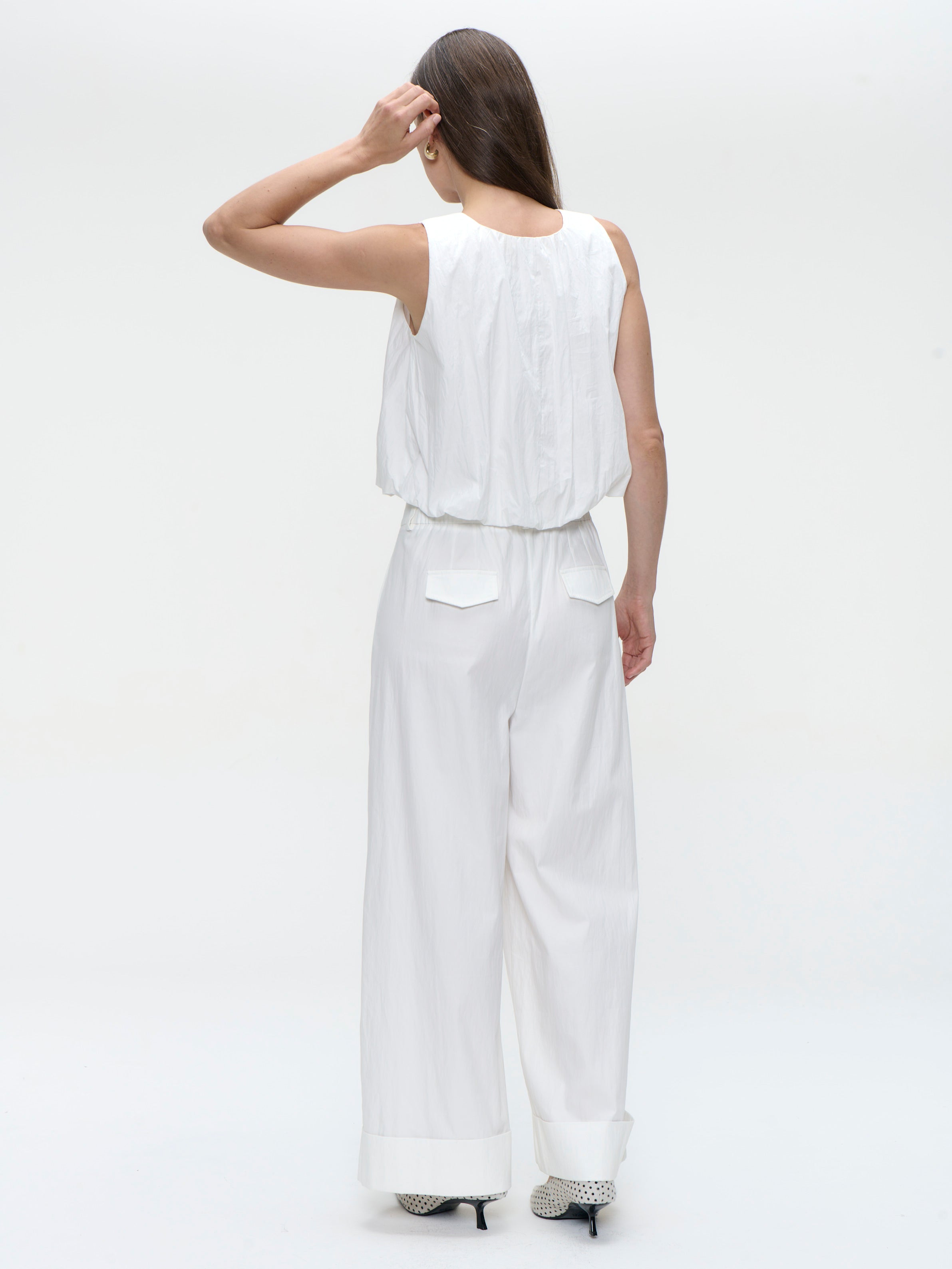Nori Cotton Top in Off White