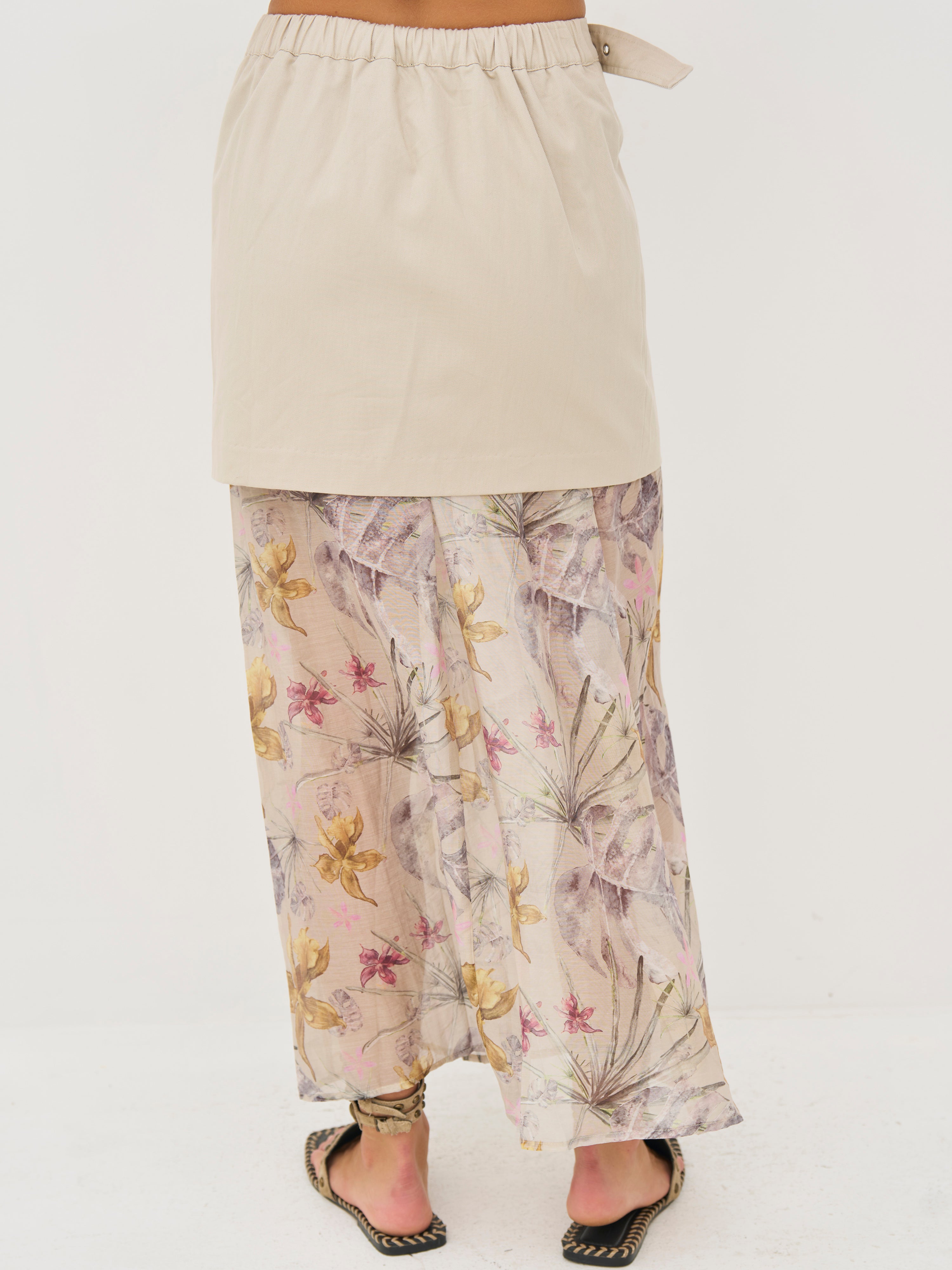 Drea Skirt in Bone mix