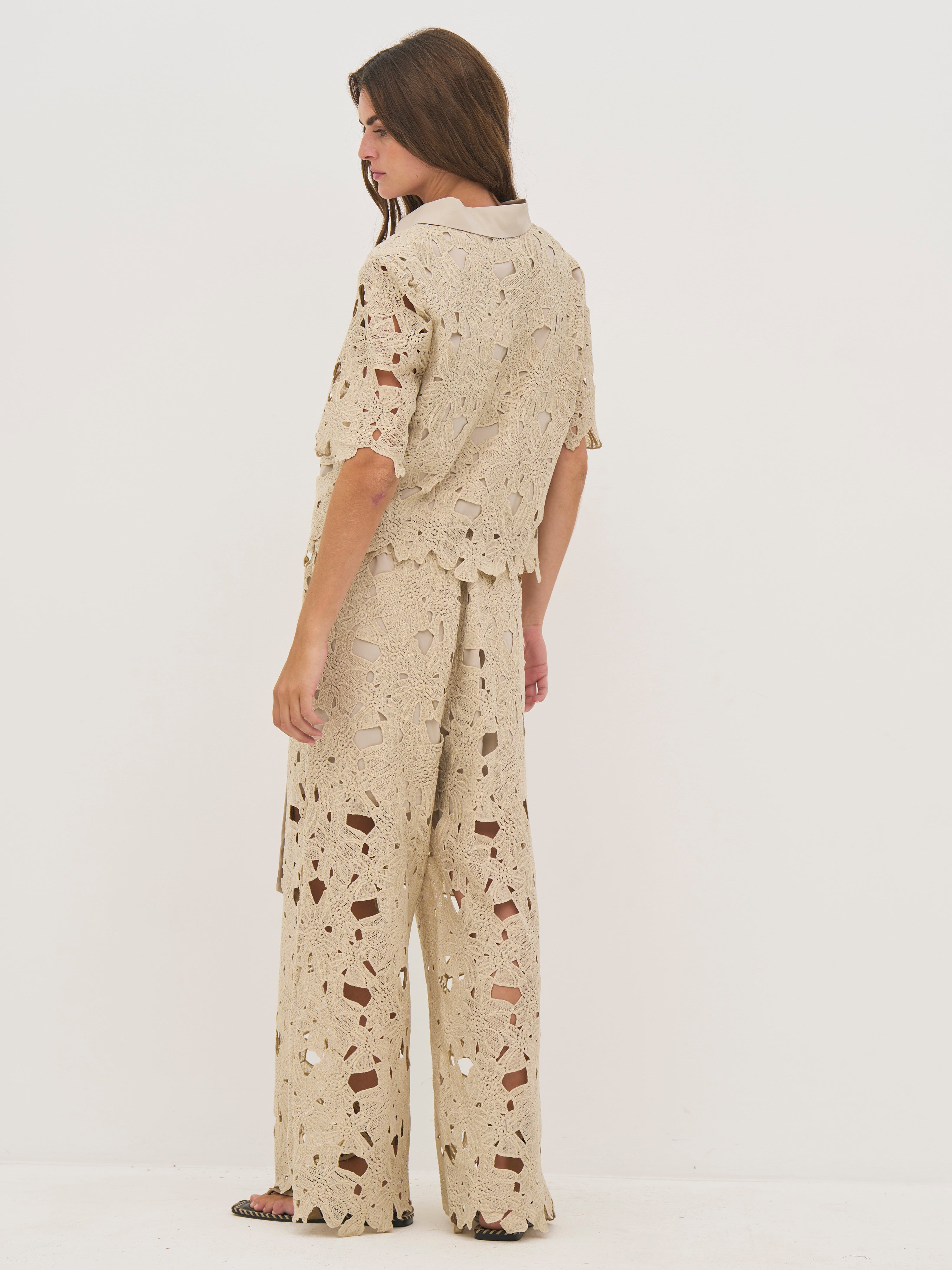 Decia Trousers in Bone