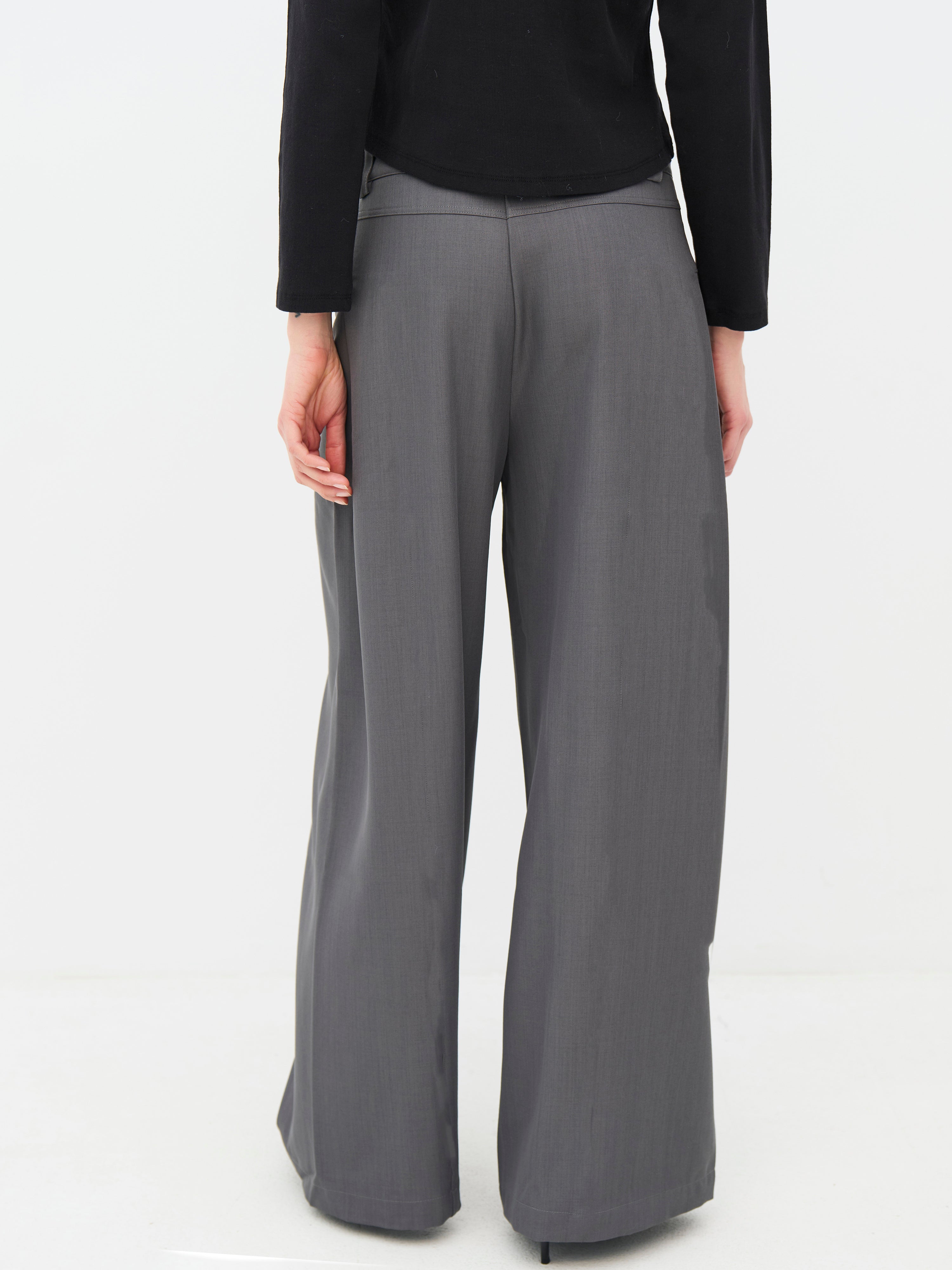 Elayne Trousers in Grey Melange