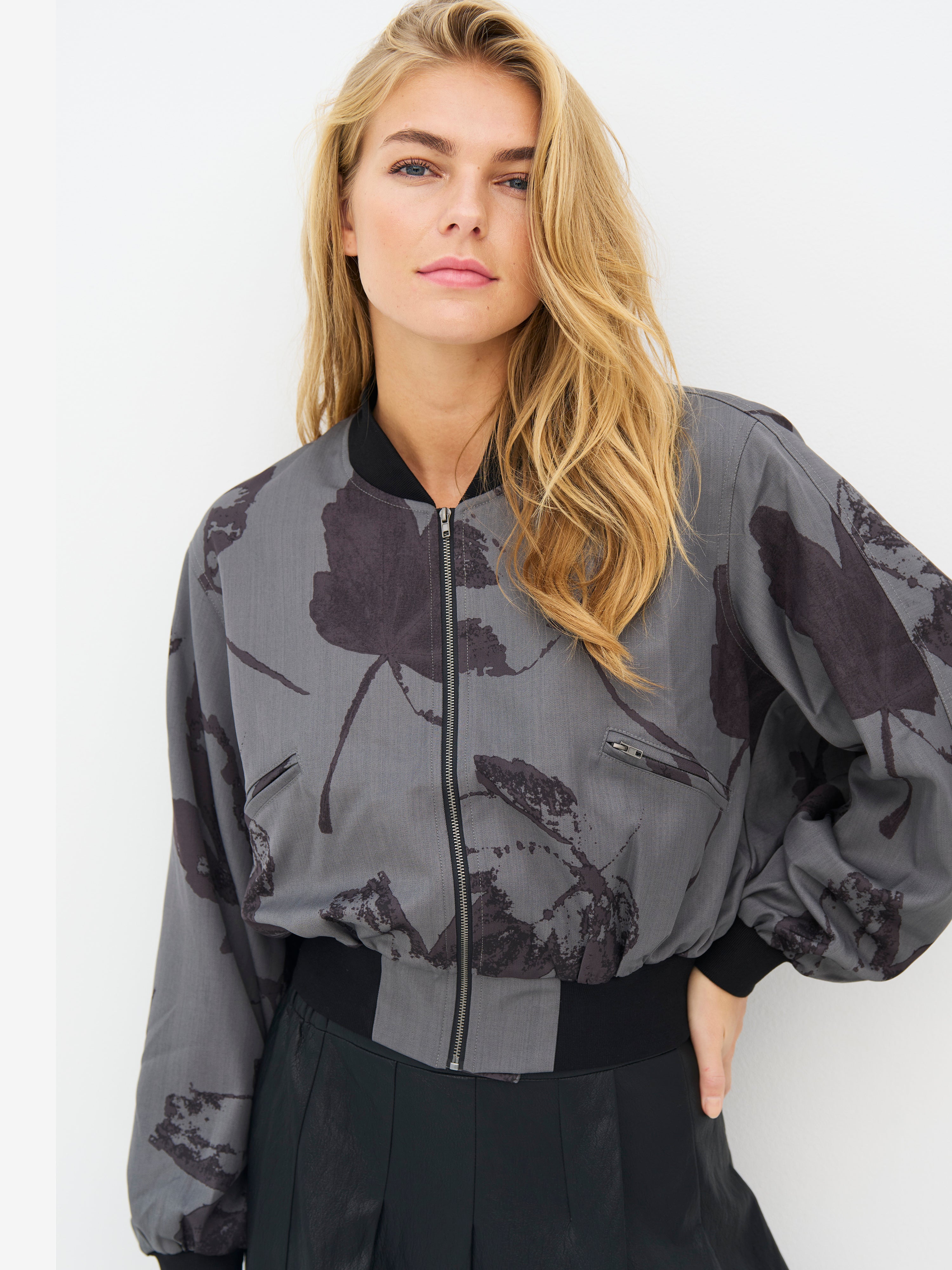 Elayne Jacket in Grey Melange