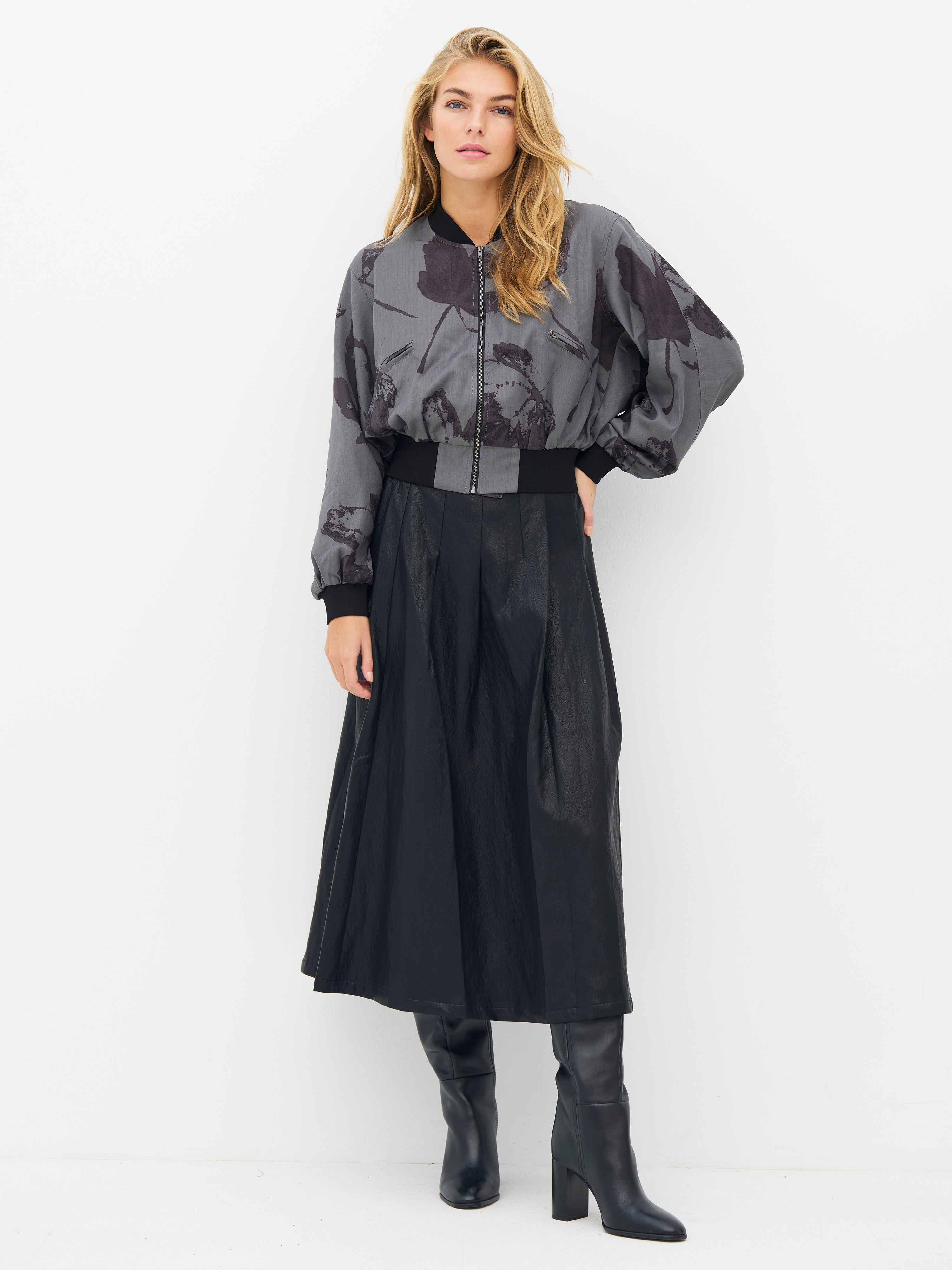 Elayne Jacket in Grey Melange