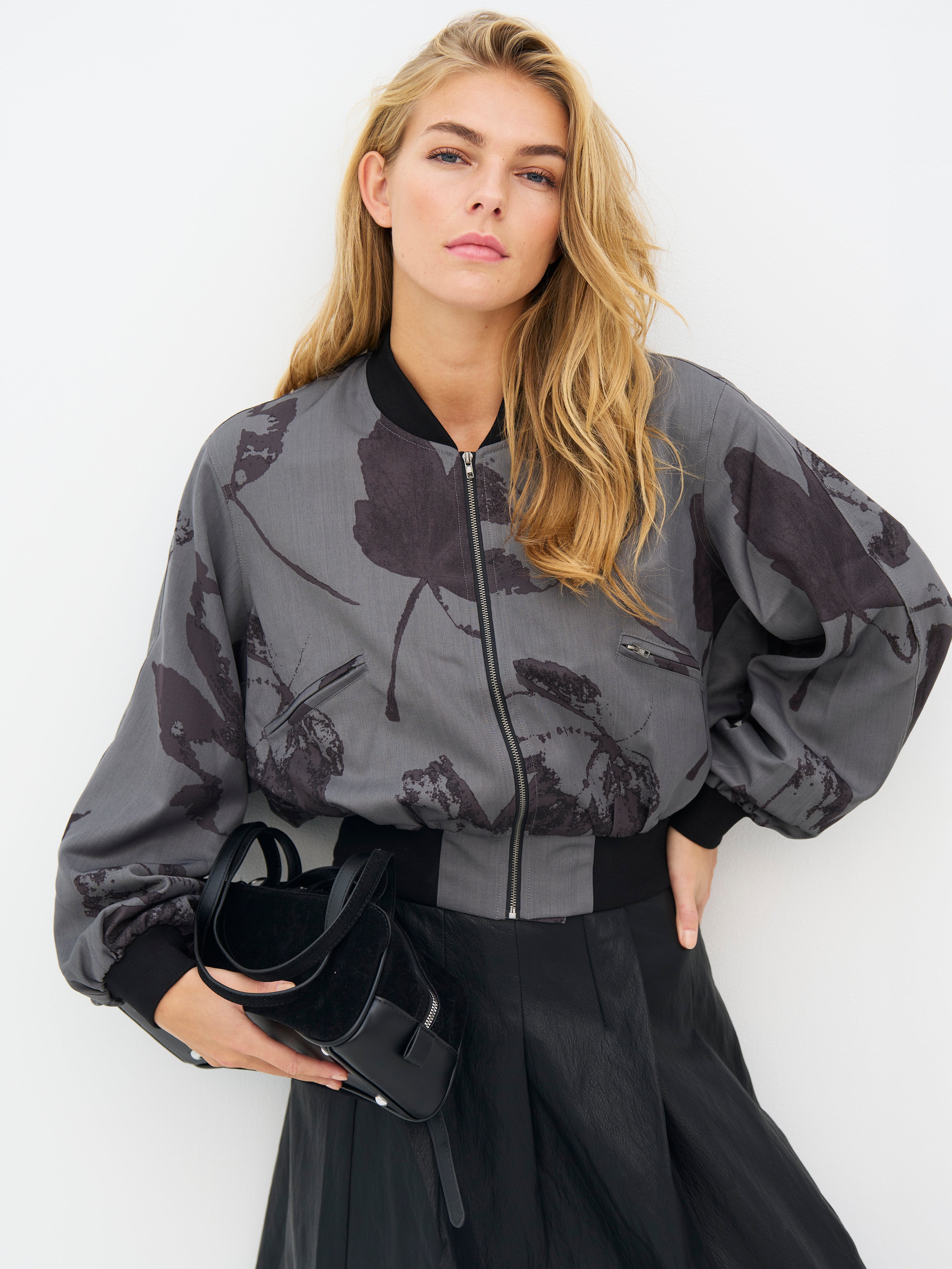 Elayne Jacket in Grey Melange