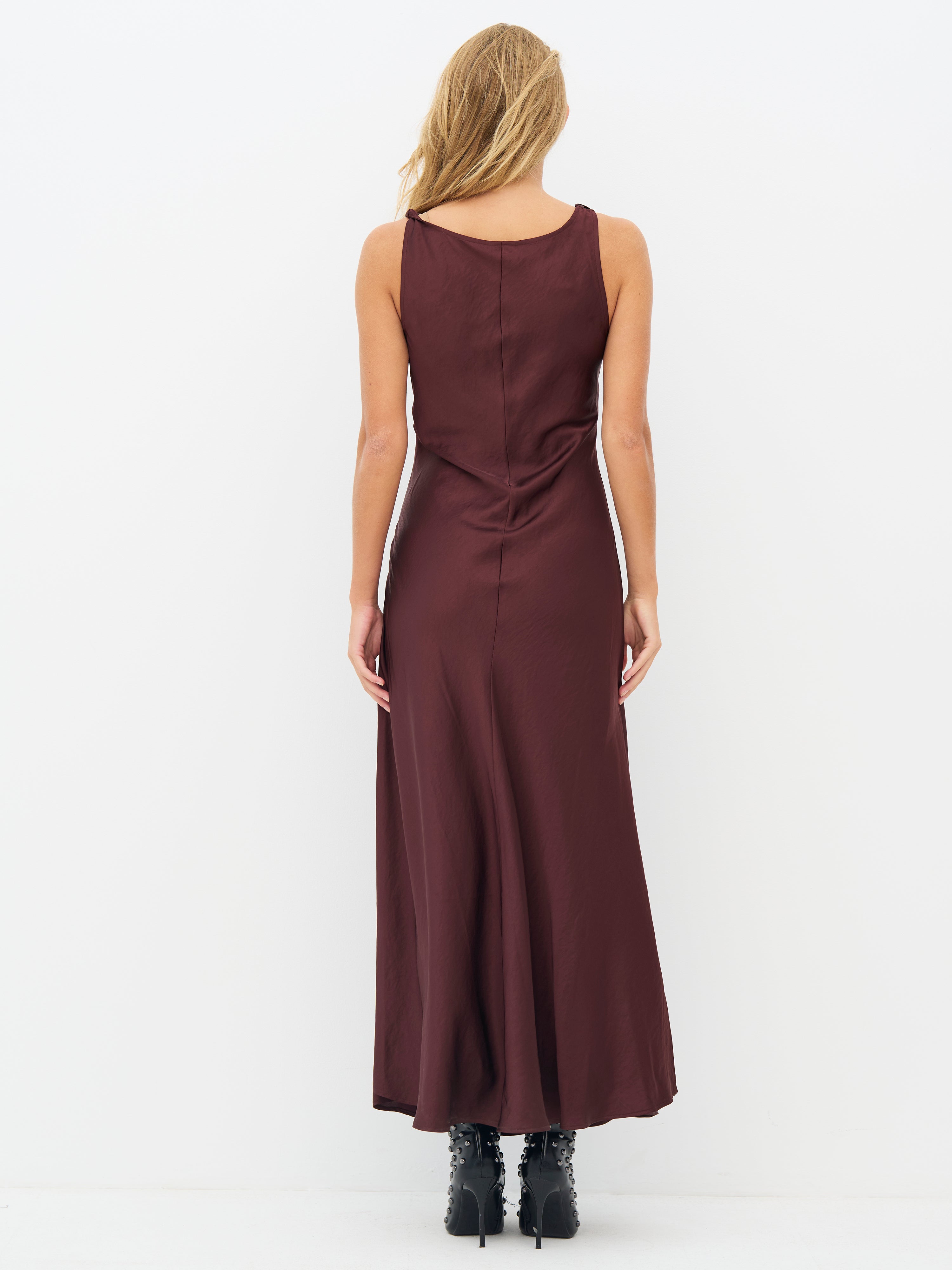 Emory Dress in Burgundy