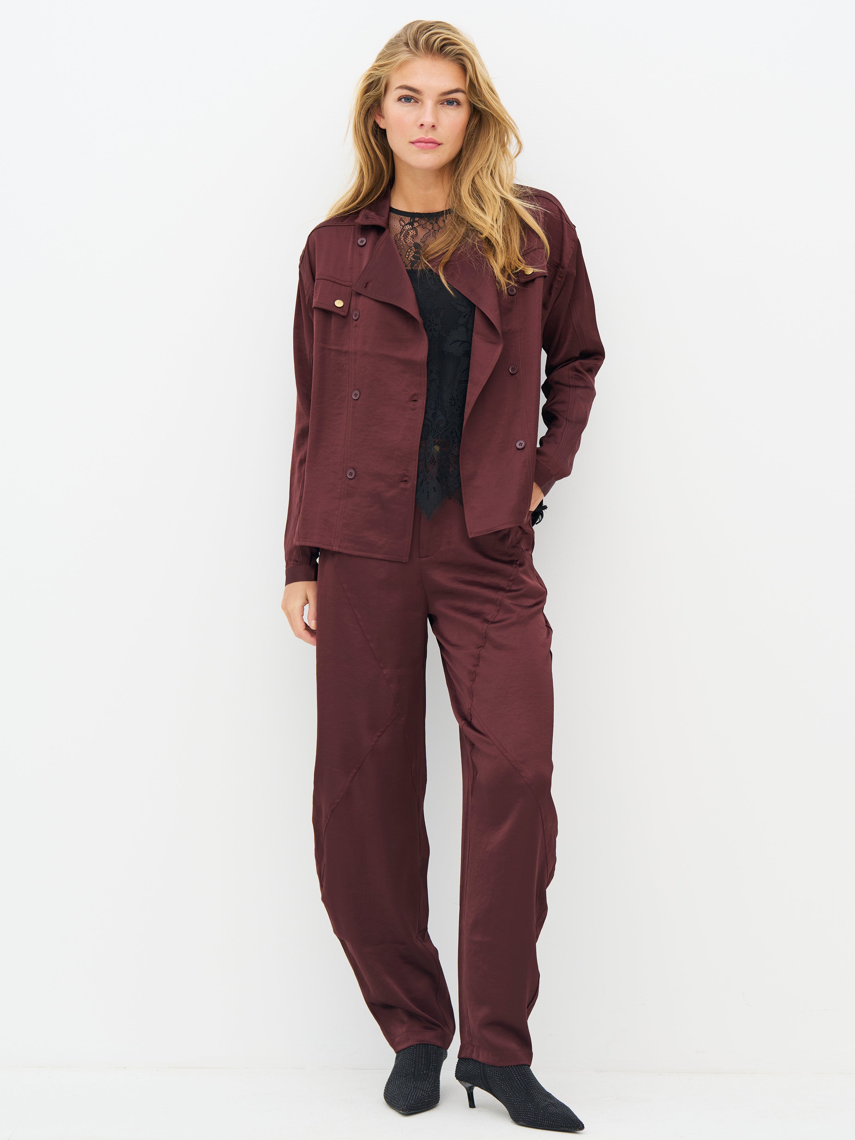 Emory Shirt in Burgundy