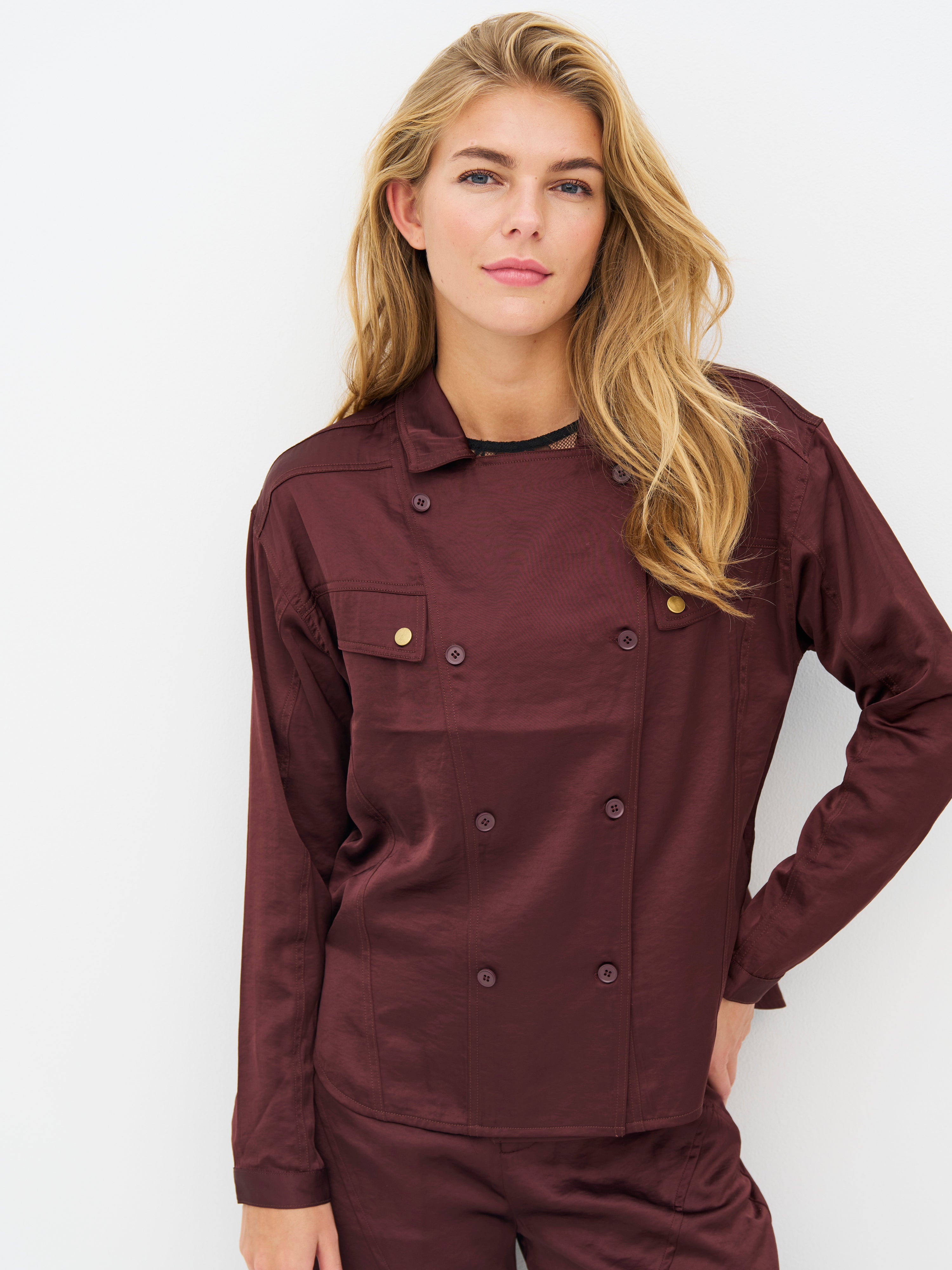 Emory Shirt in Burgundy