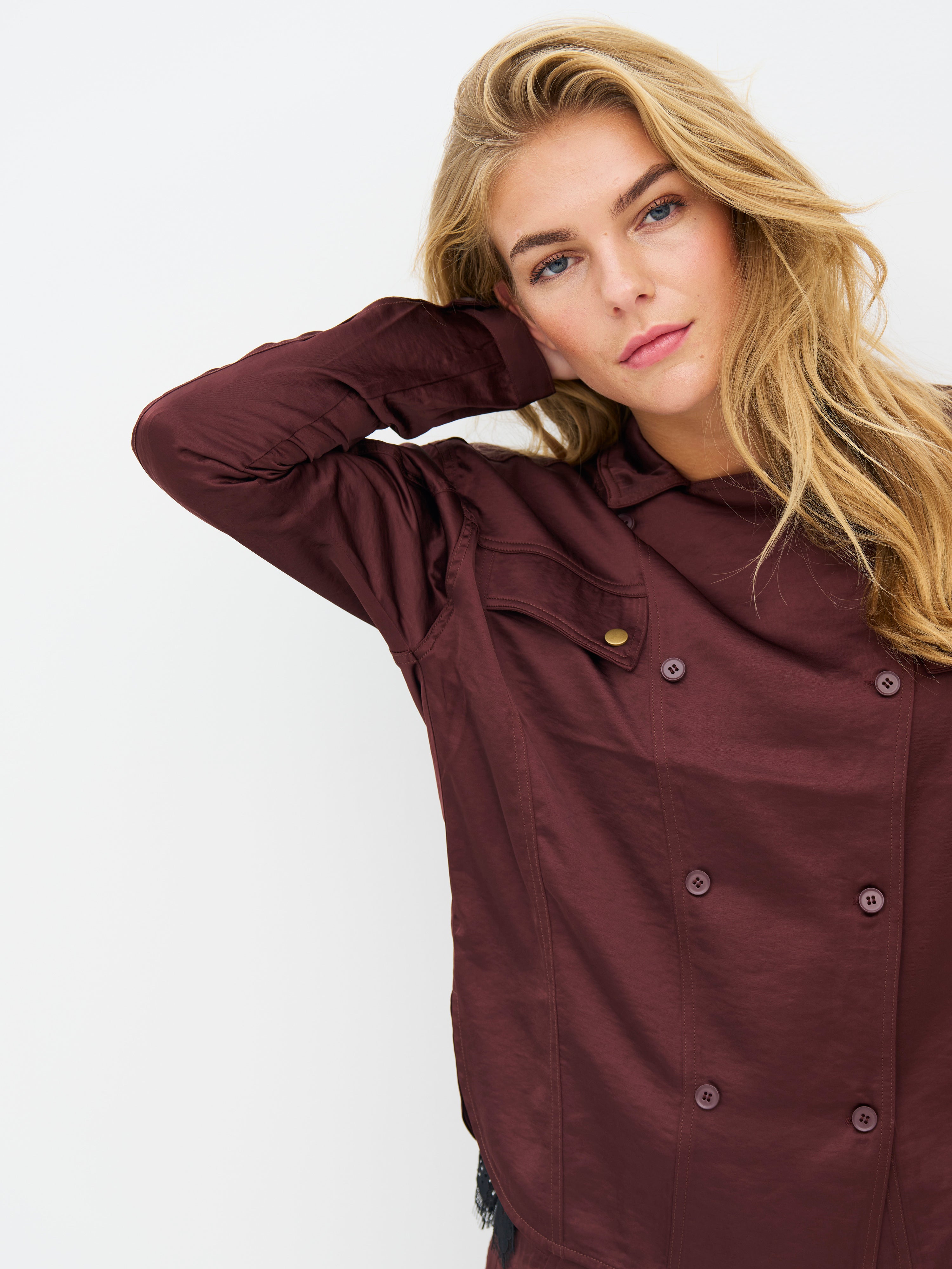 Emory Shirt in Burgundy