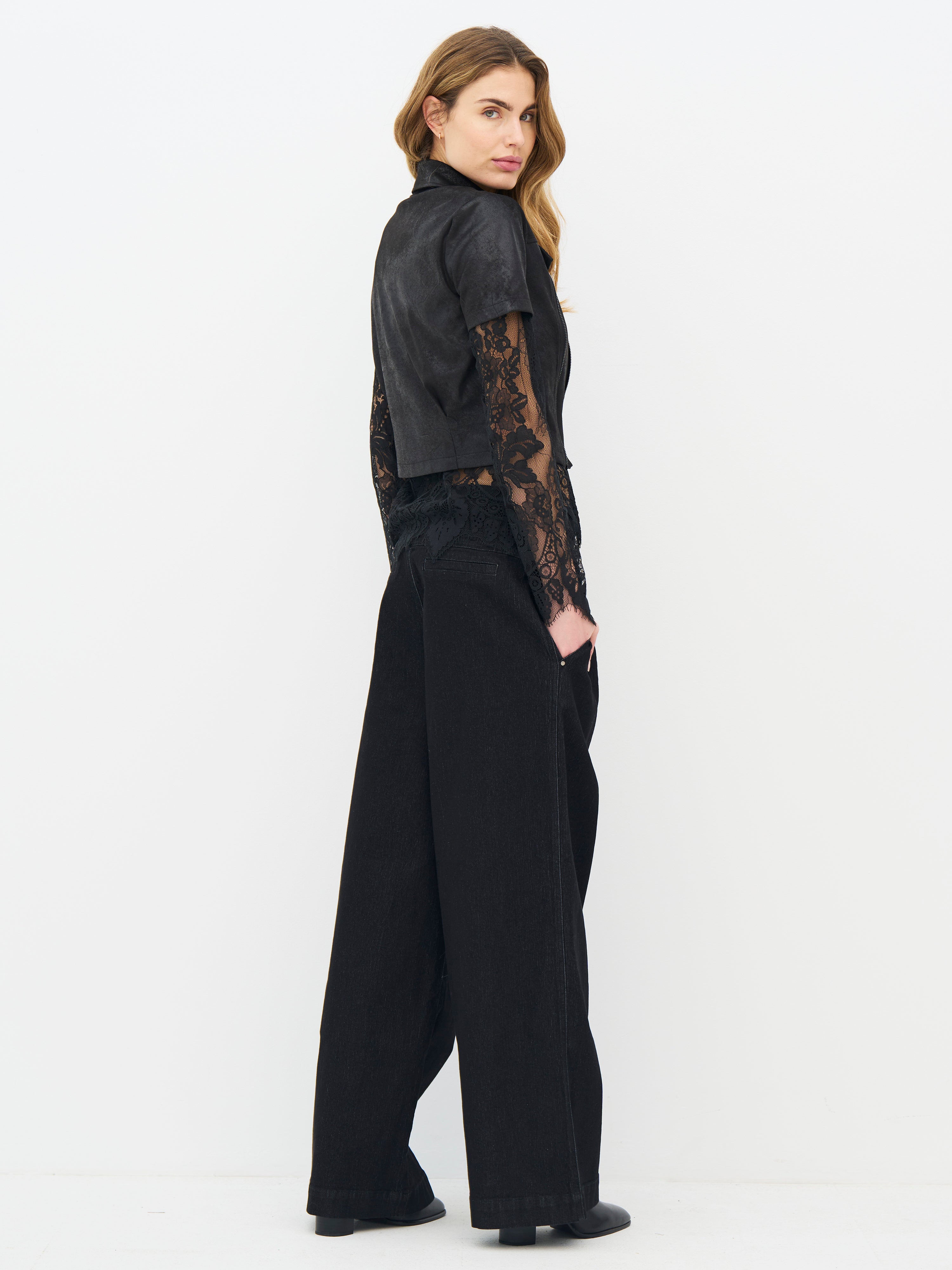 Erica Trousers in Burgundy mix