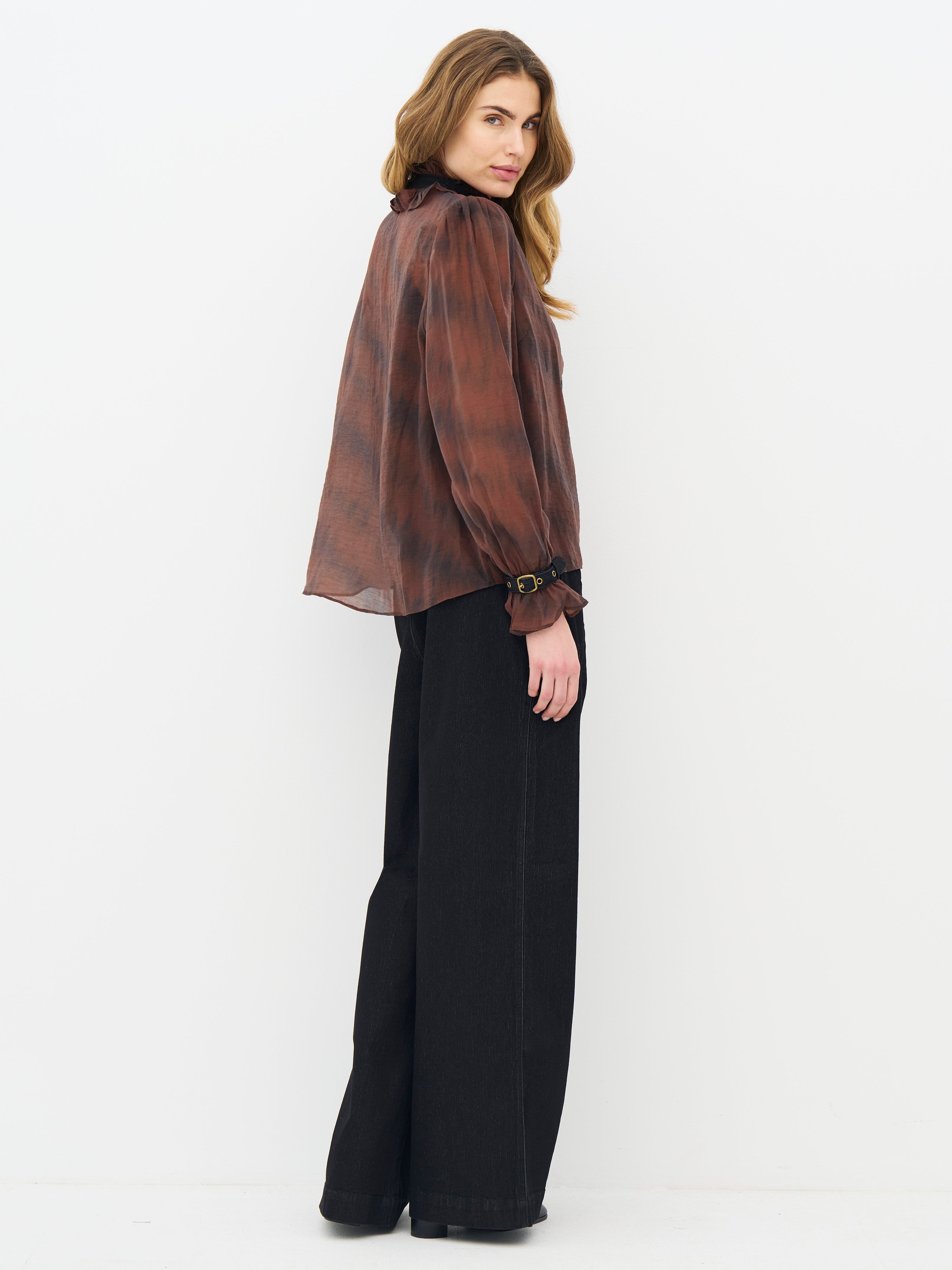 Erica Shirt in Burgundy mix