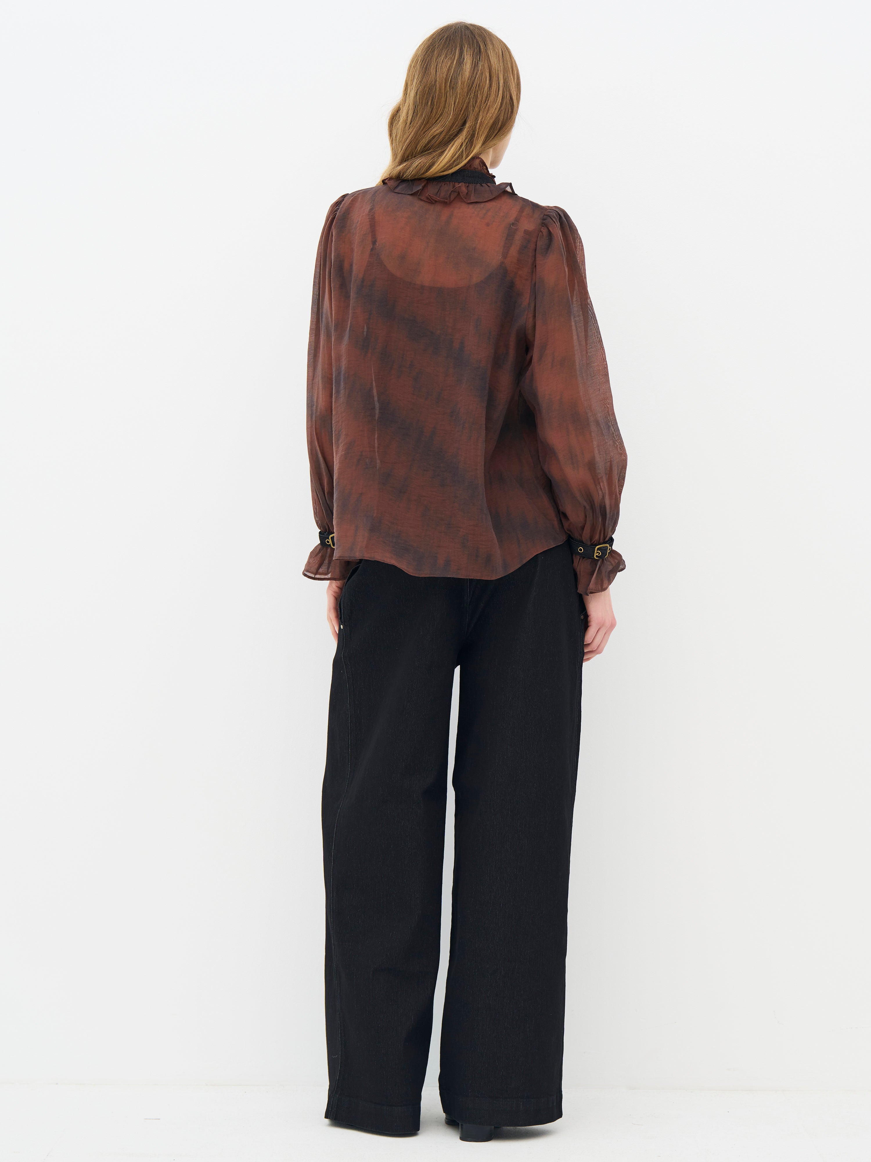 Erica Shirt in Burgundy mix
