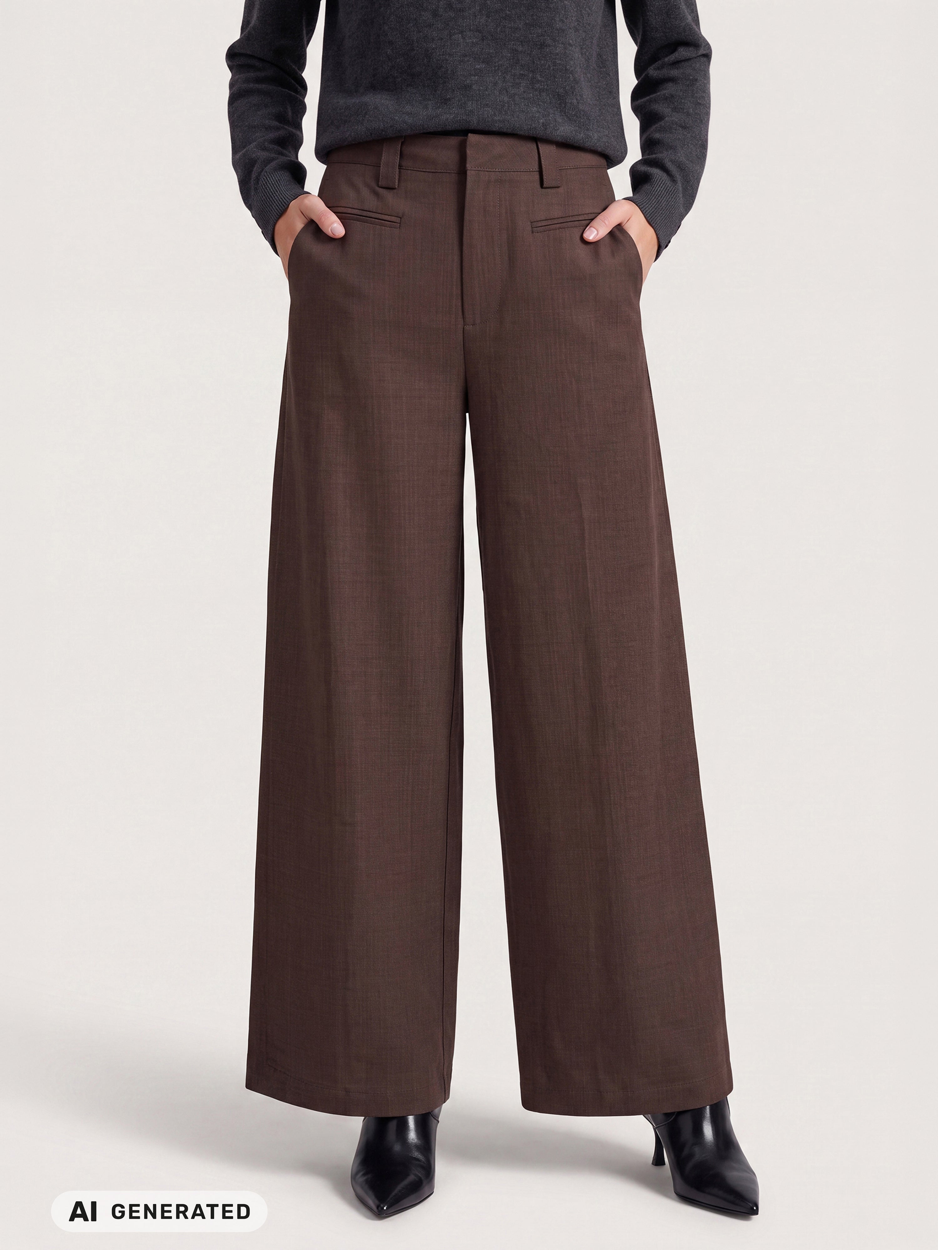 Erinora Trousers in Brown