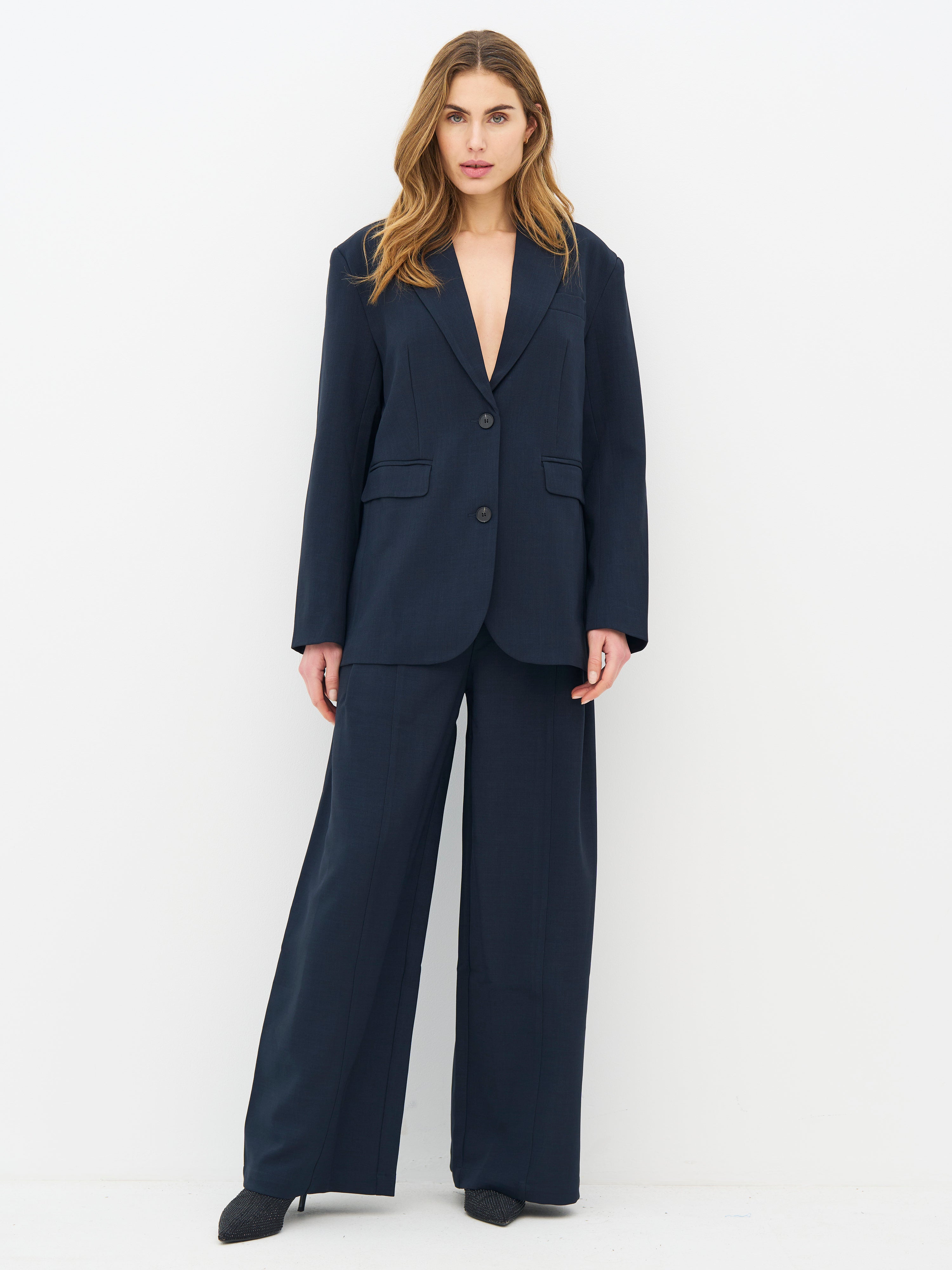 Erinora Trousers in Midnight Blue