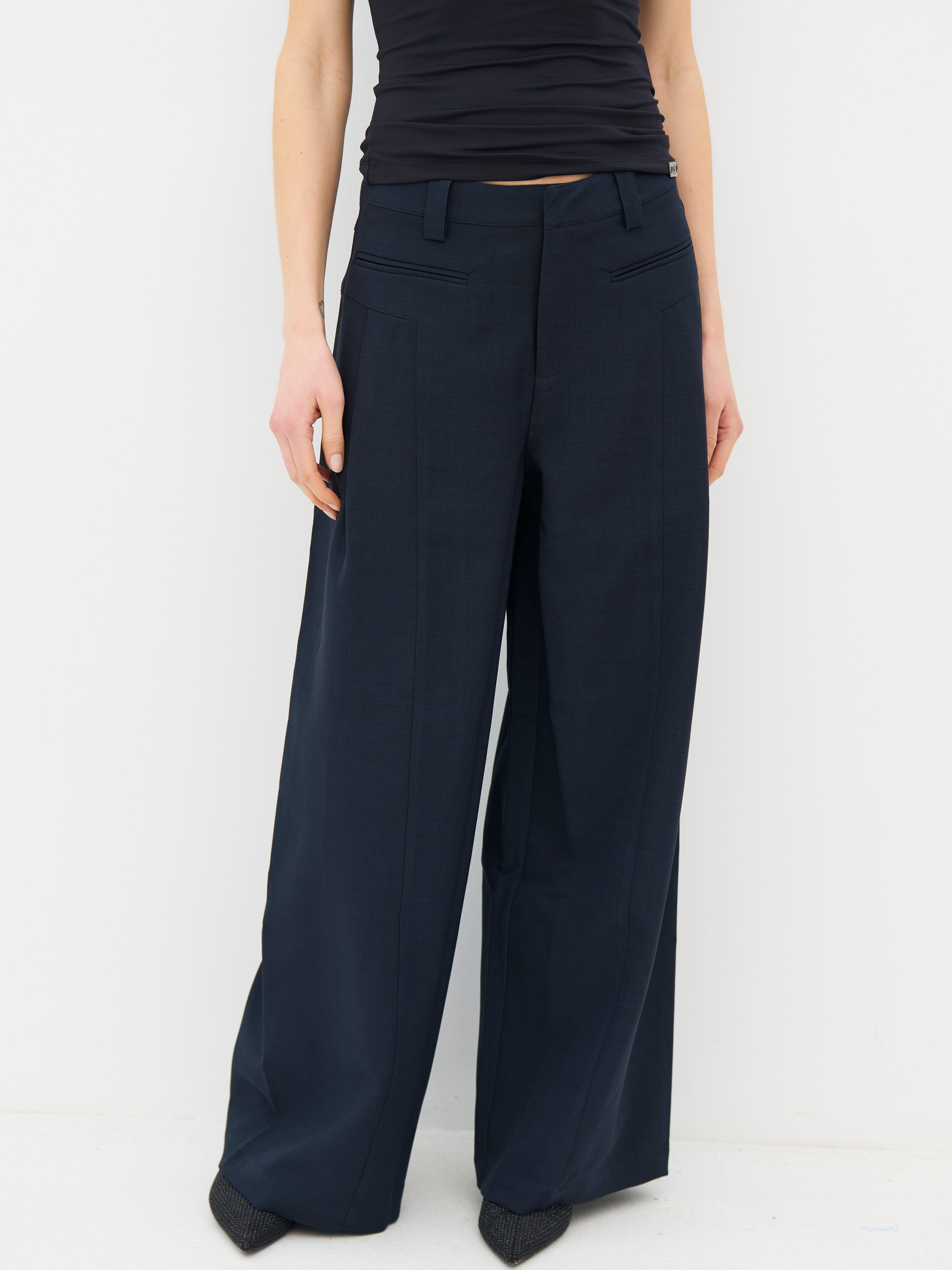 Erinora Trousers in Midnight Blue