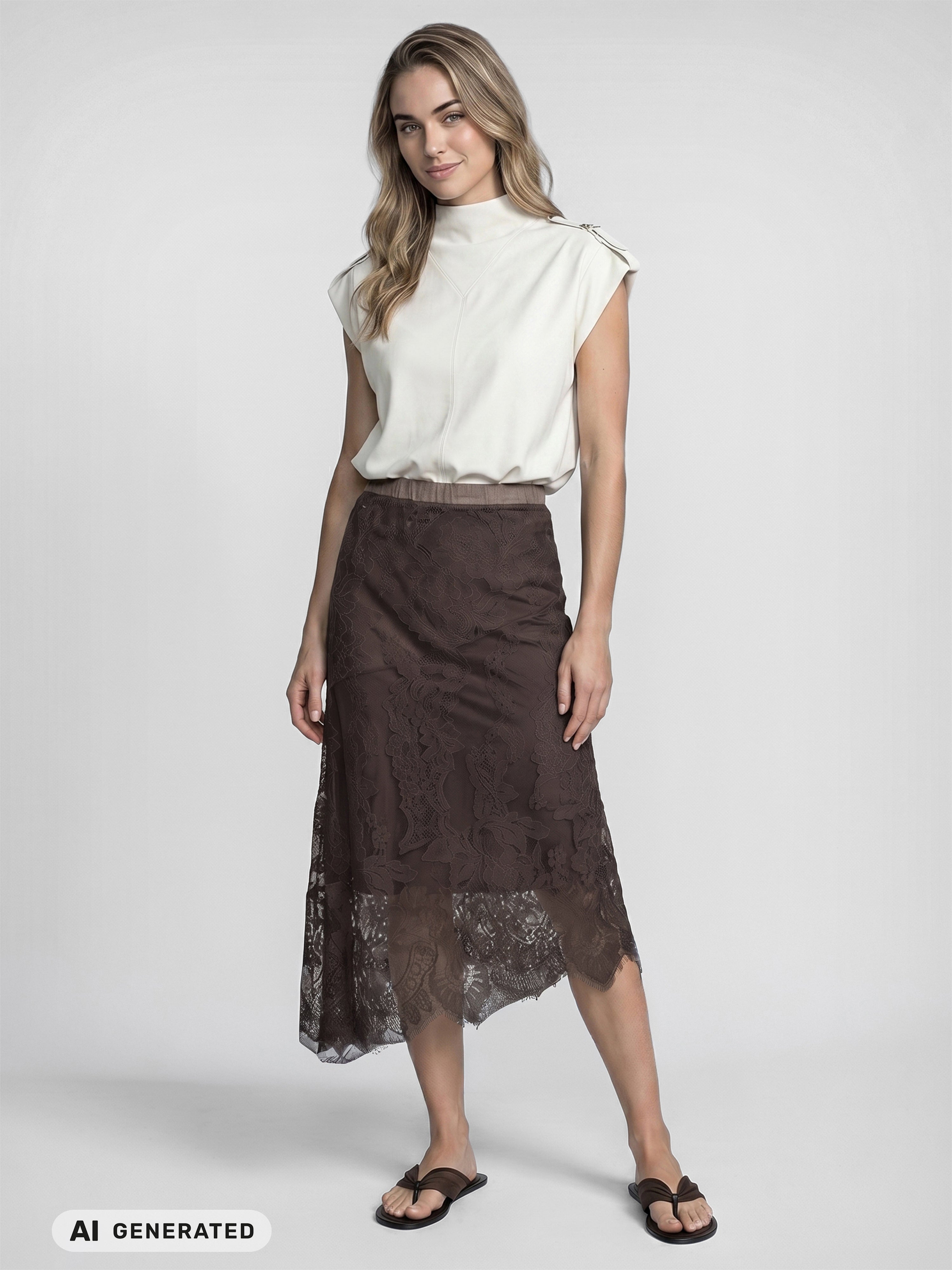 Essie Skirt in Brown
