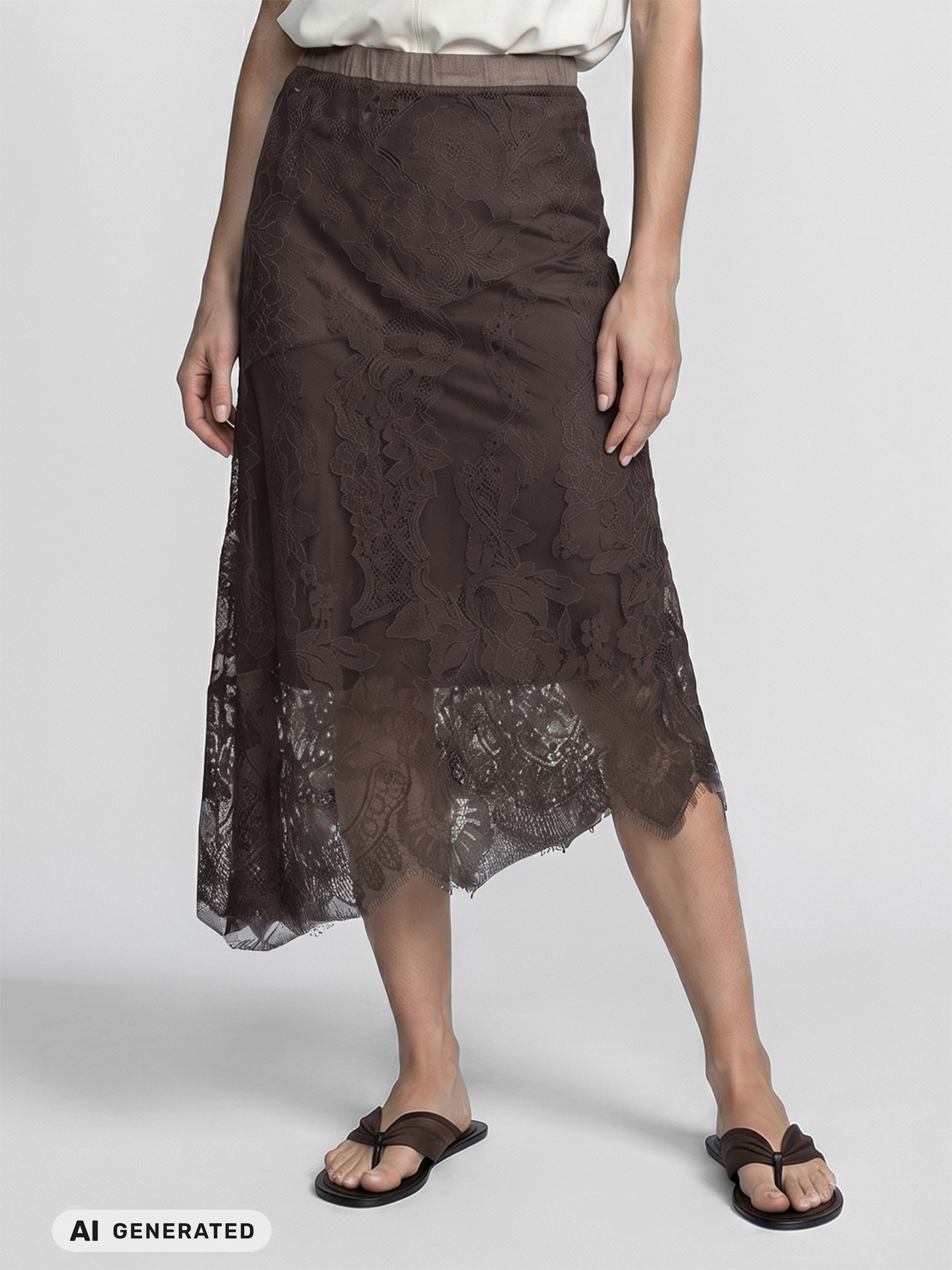 Essie Skirt in Brown