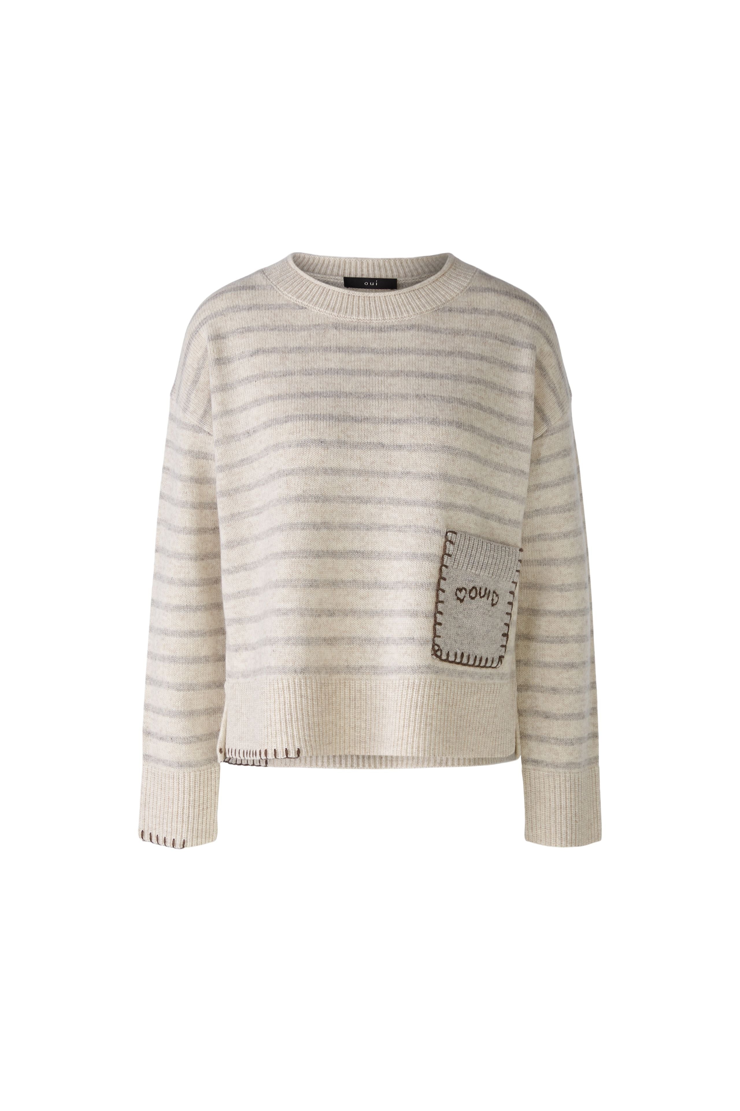 Patch Pocket Jumper in Light Stone Taupe