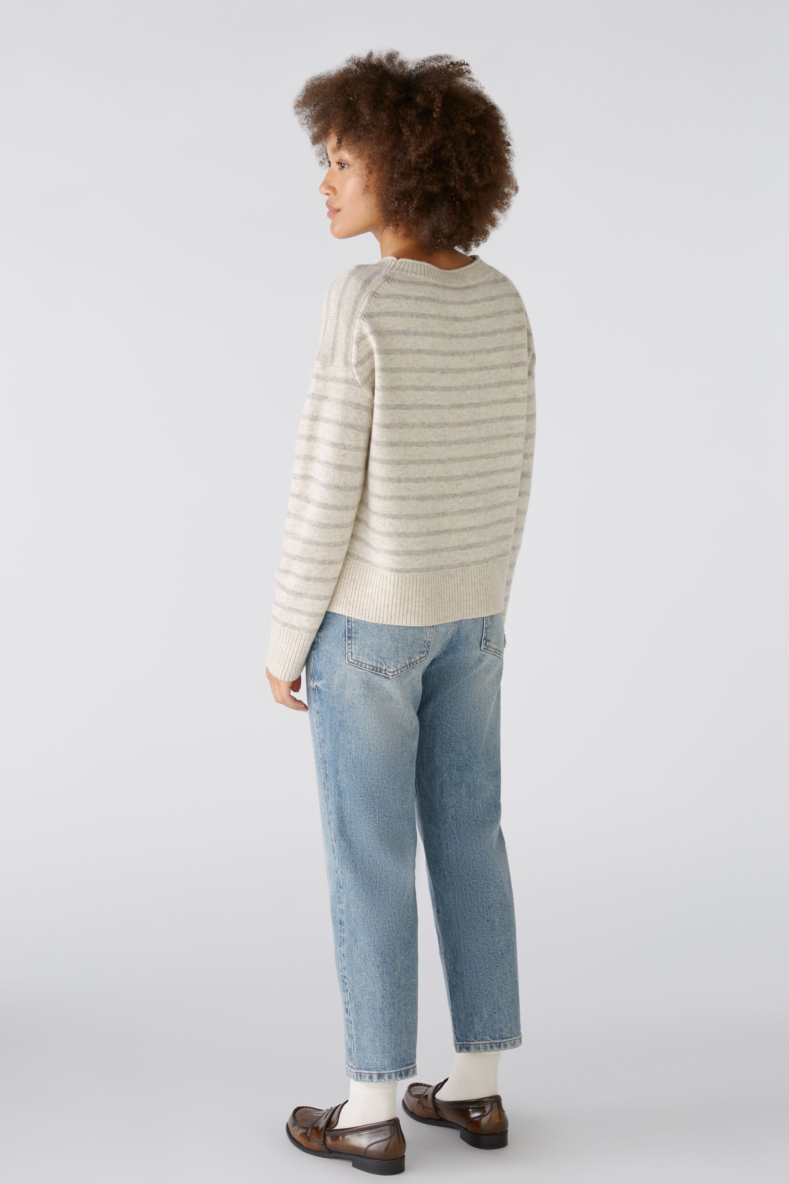 Patch Pocket Jumper in Light Stone Taupe