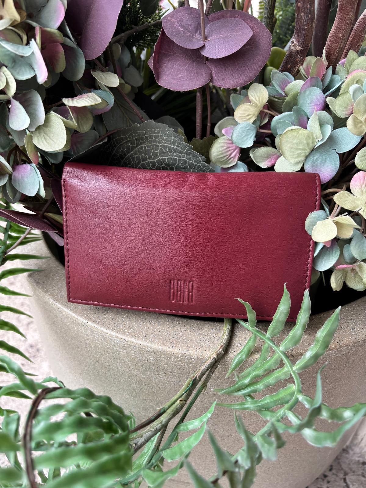 Valley Winter Wallet in Burgundy