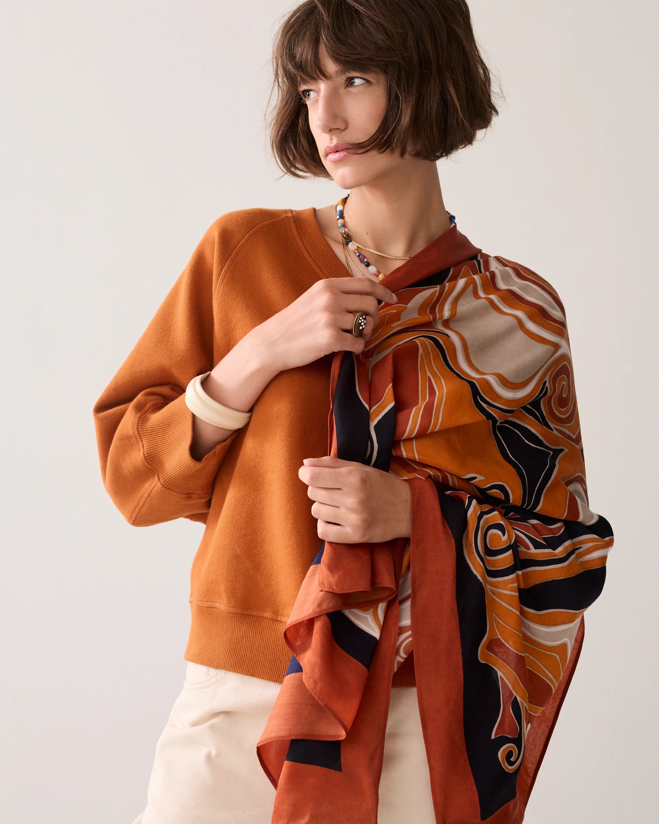 Swirl Scarf in Multicolour
