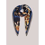 Satin Scarf in Midnight Blue