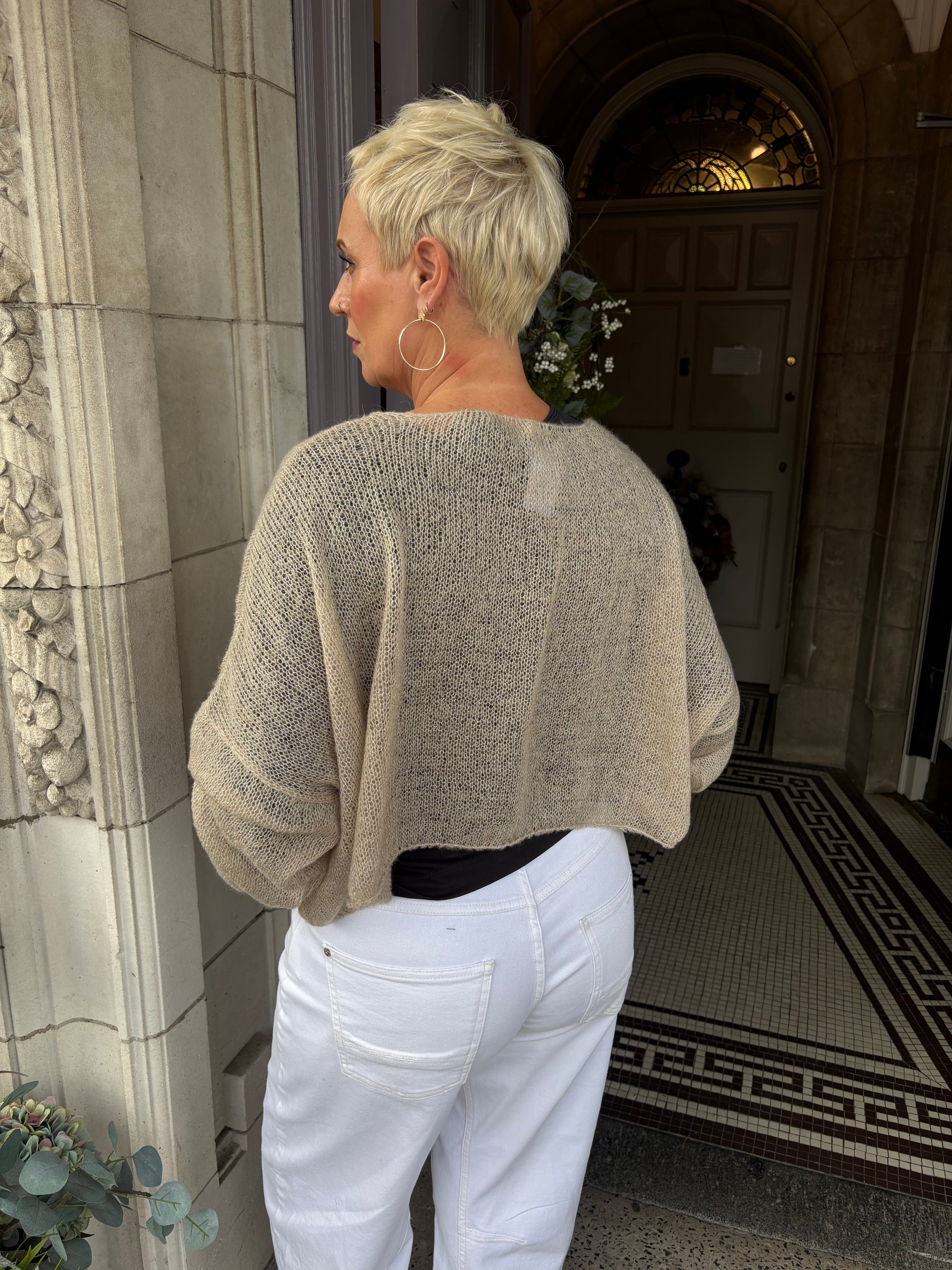 Cropped Jumper in Puro