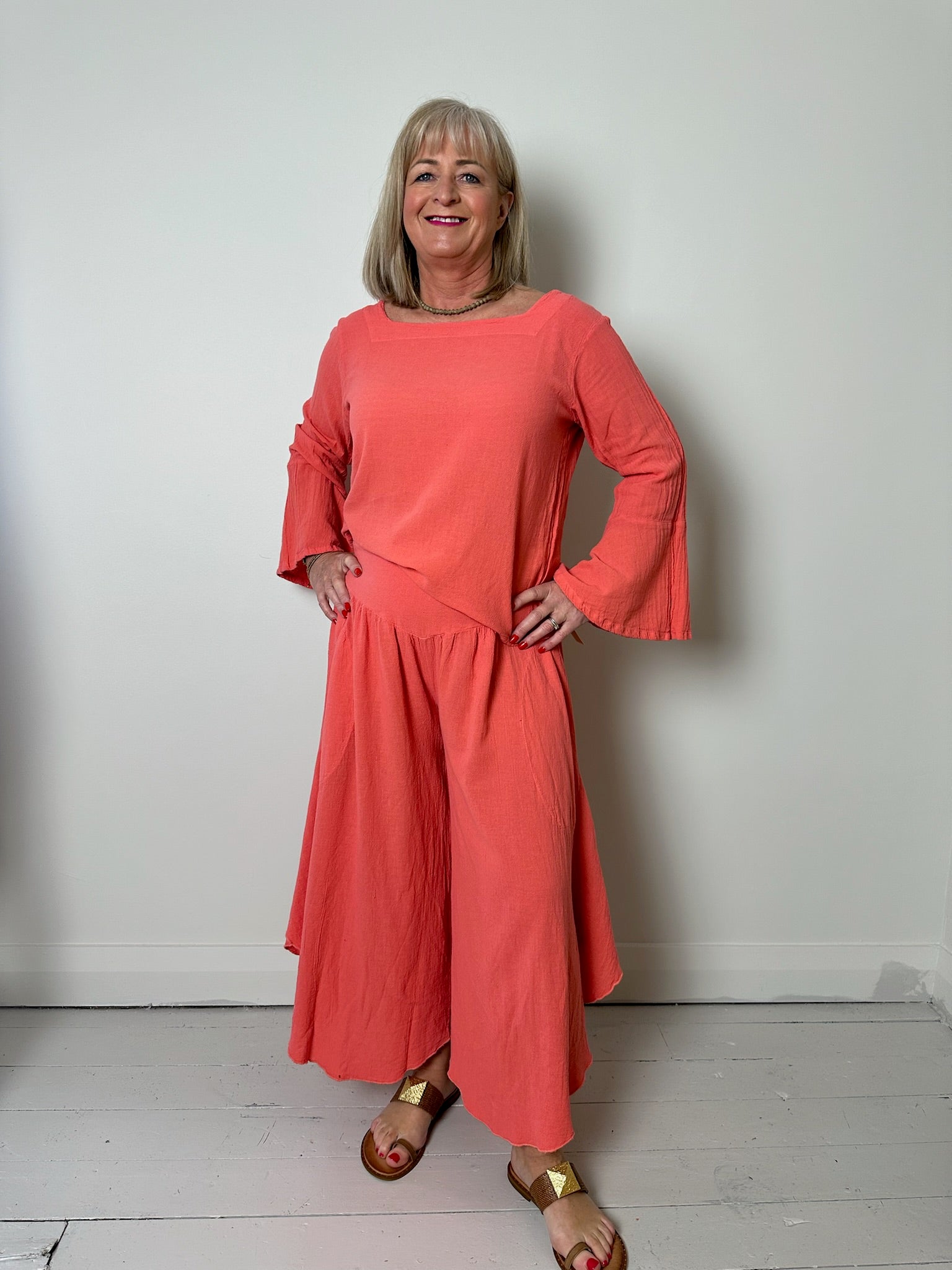 Wednesday Culottes in Tangerine