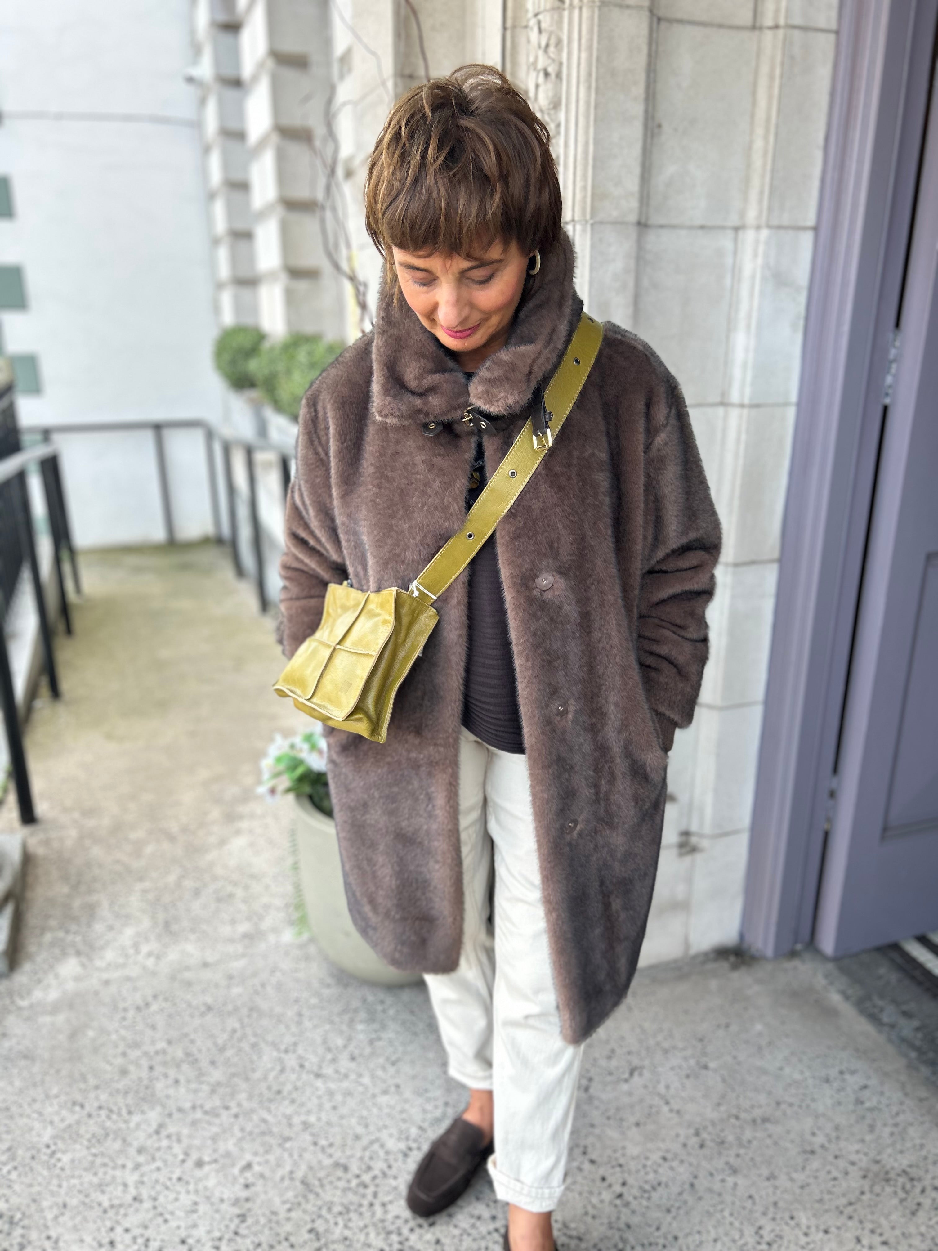 Camille Coat in Softbrown