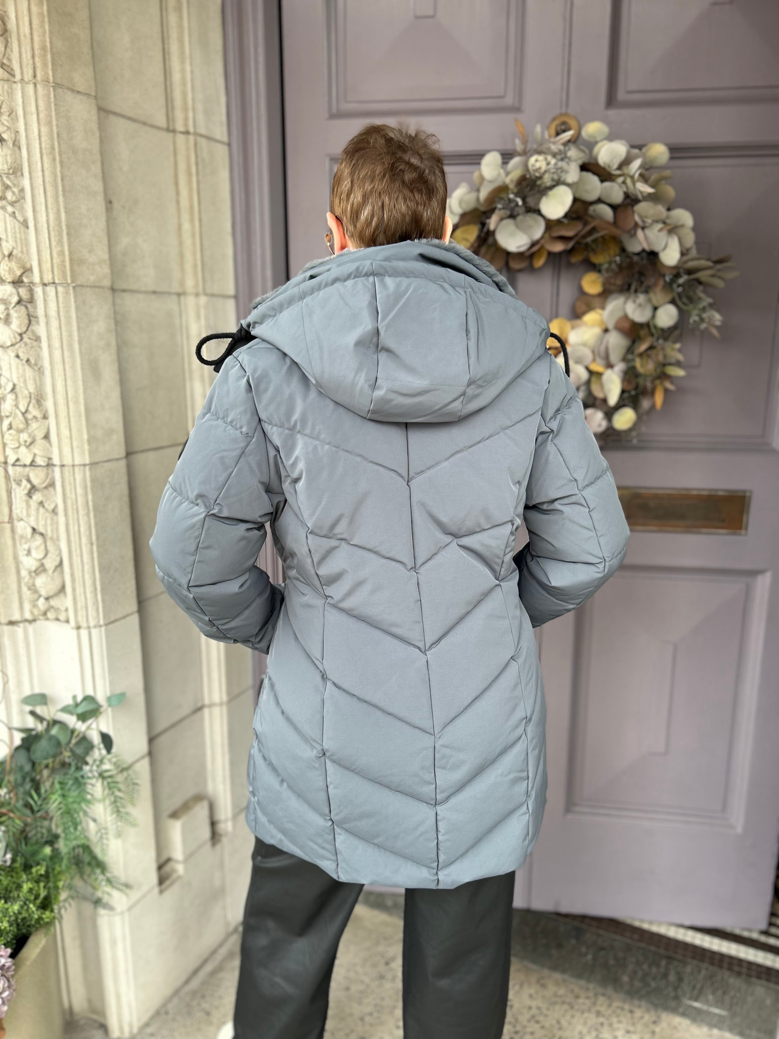 Zodiac Coat in Airforce Blue