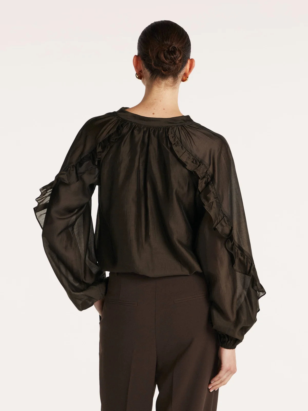 Amanda Blouse in Dark Chocolate