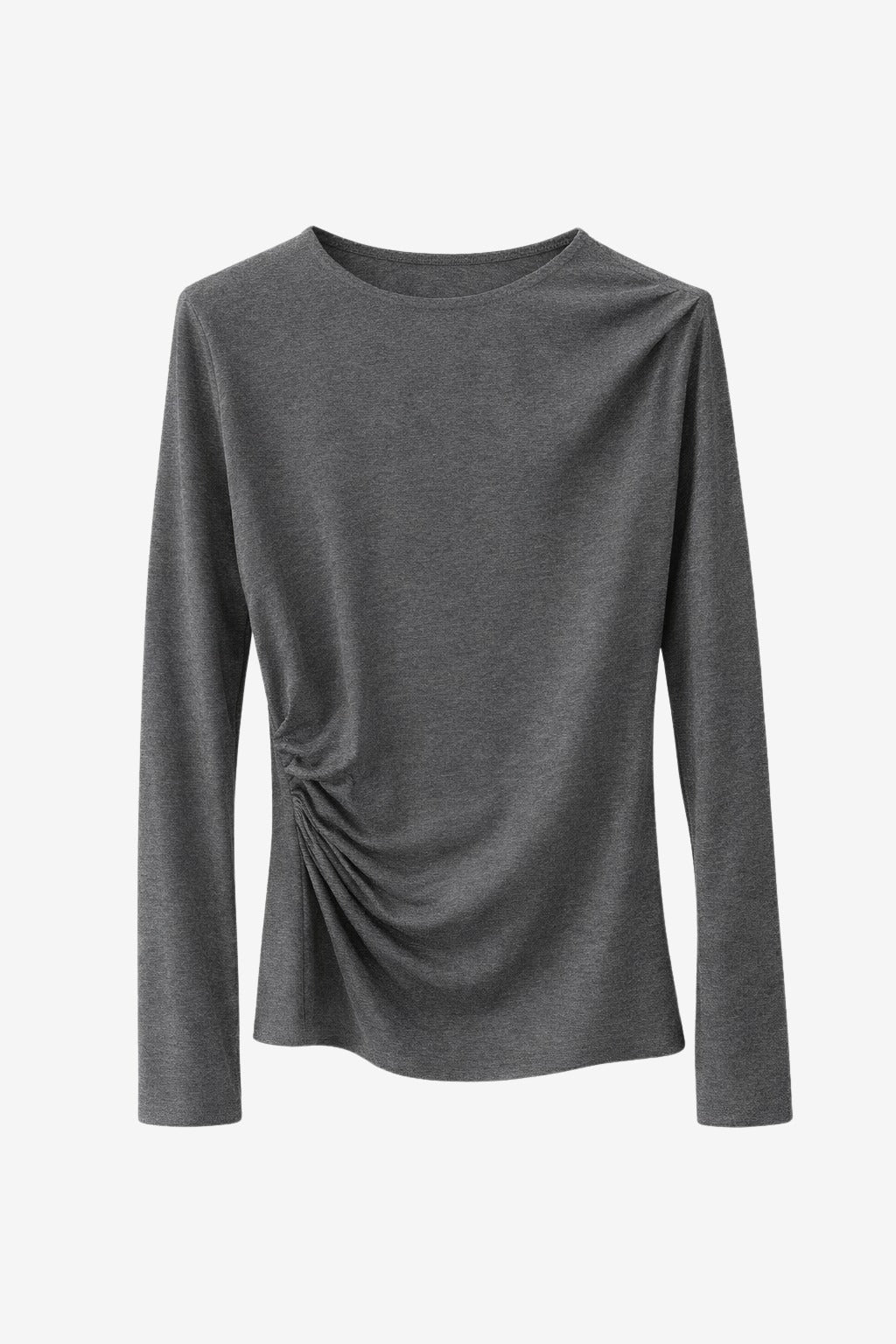 Ari Cotton Top in Grey Melange