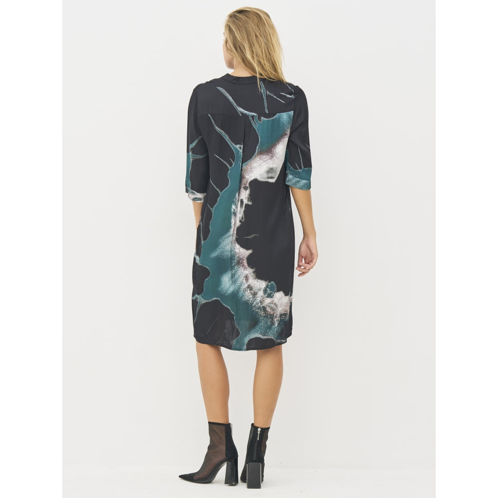 Babeth Tunic in Petrol Green Mix