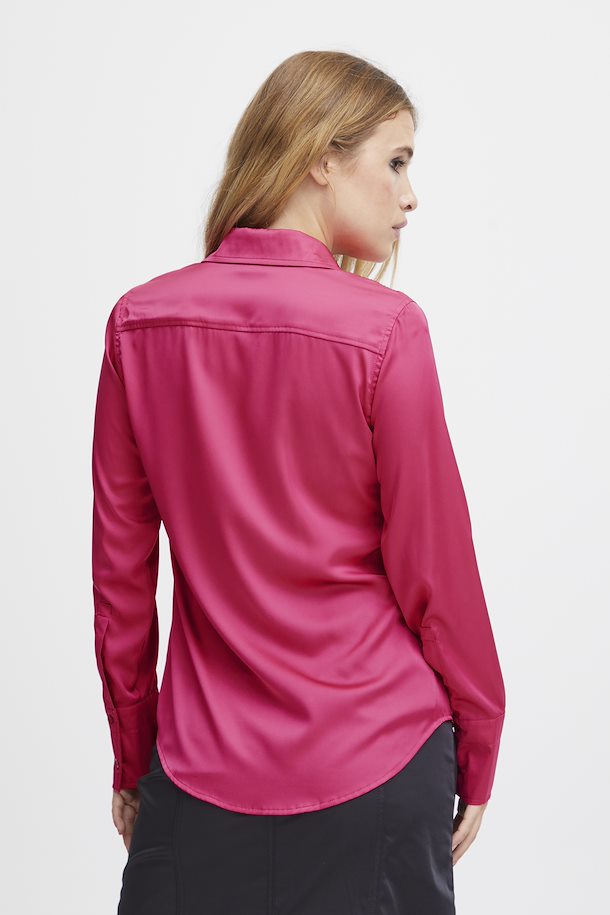Long Sleeve Shirt in Fuchsia Purple