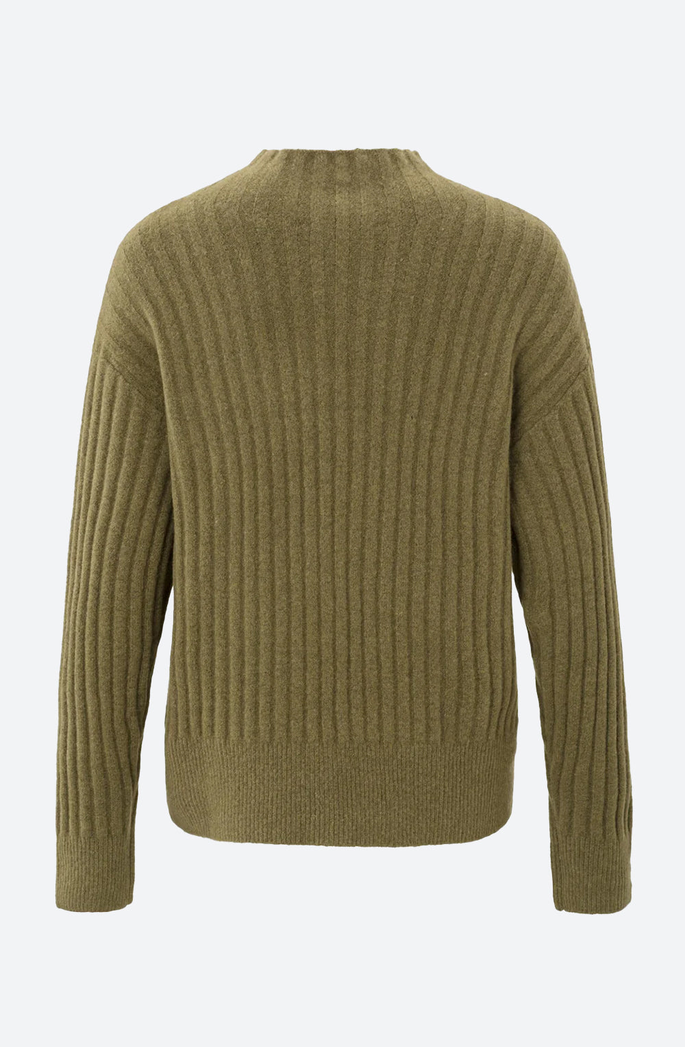Sweater with Turtleneck in Gothic Olive Green Melange