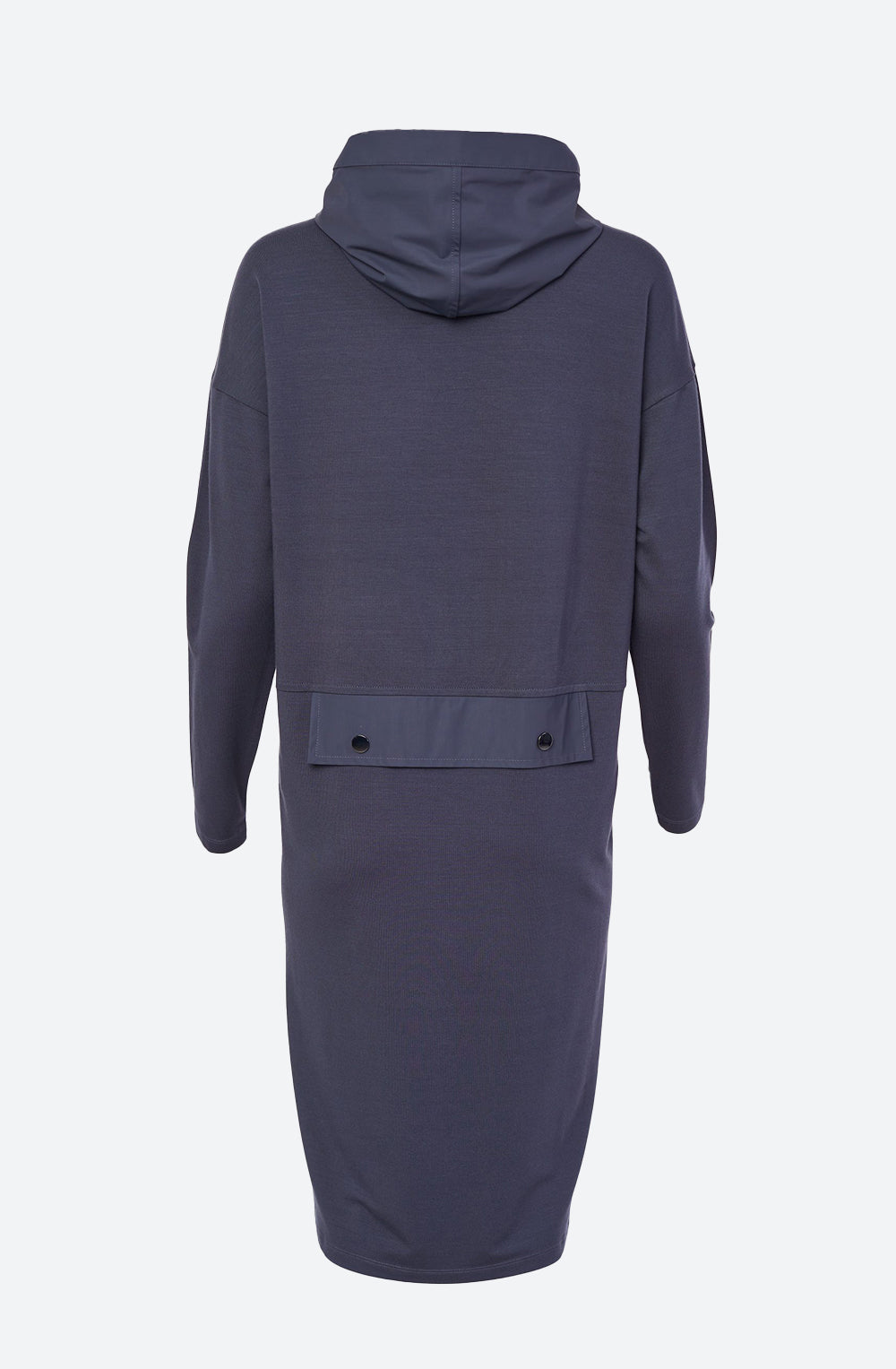 Shift Dress with Hood in Anthracite