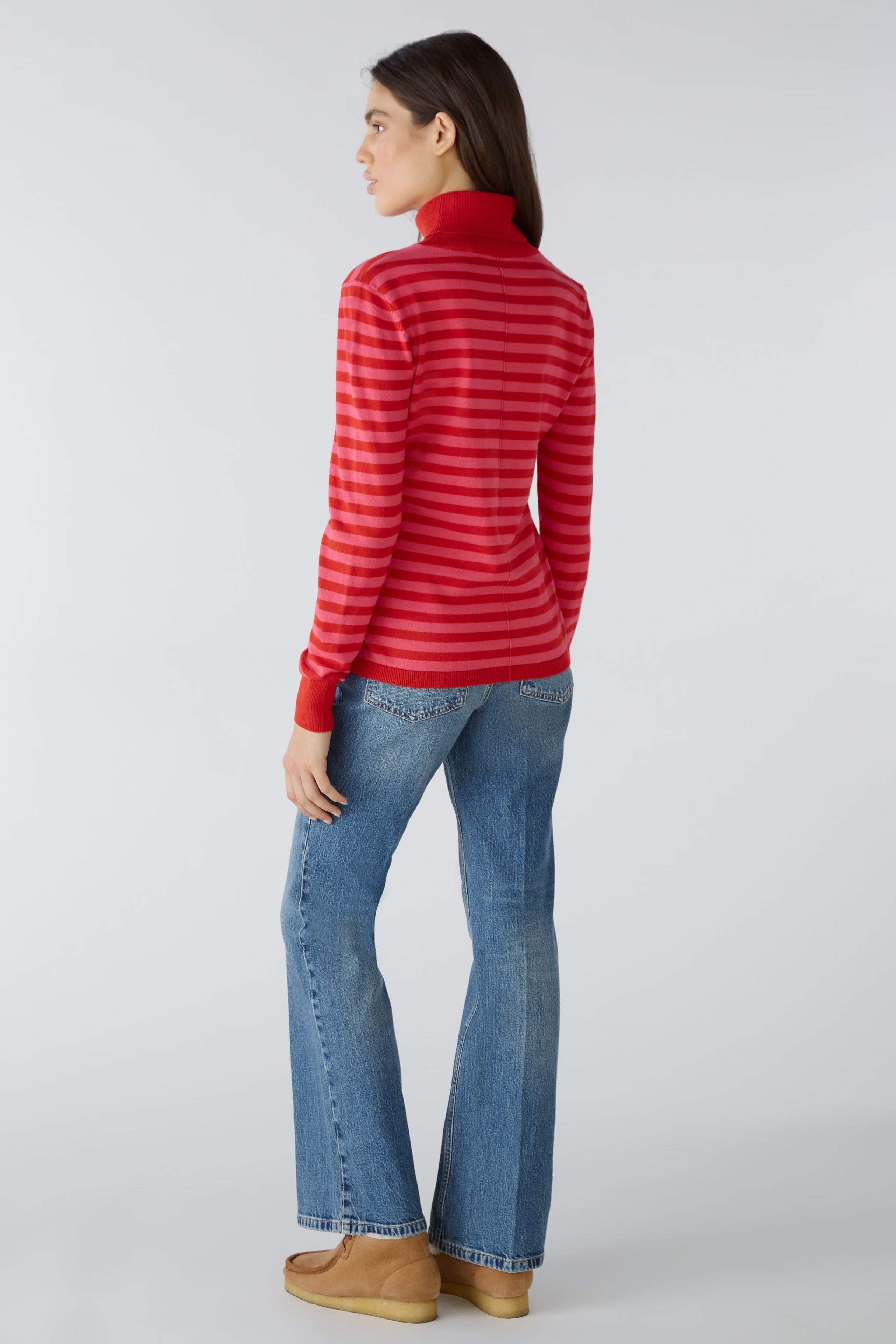 Jumper with Organic Cotton in Red Rose