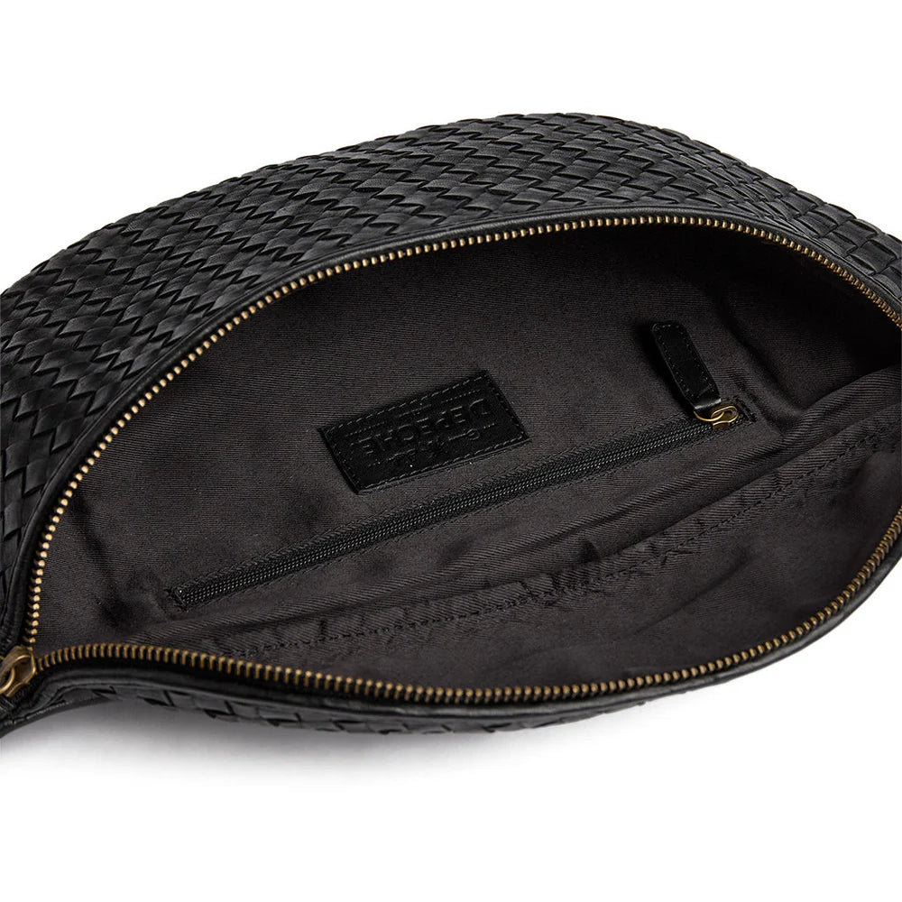 Beautiful Weaved Bumbag in Black