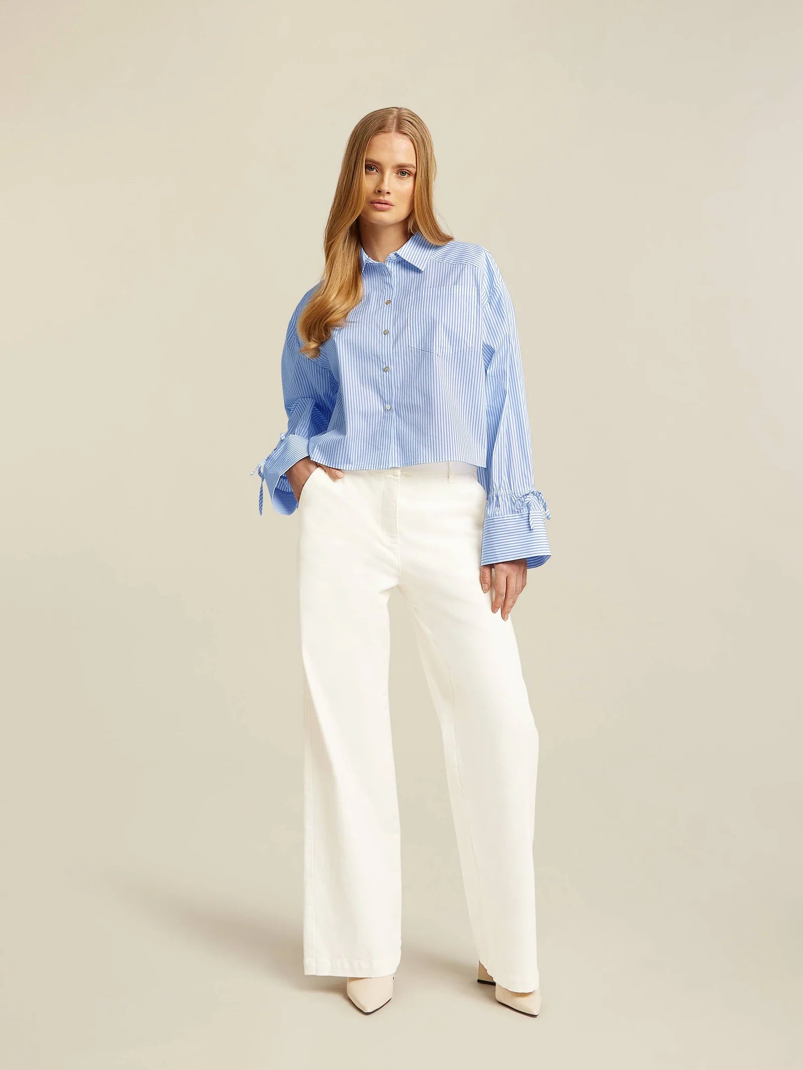 Bel Blouse in Light Blue