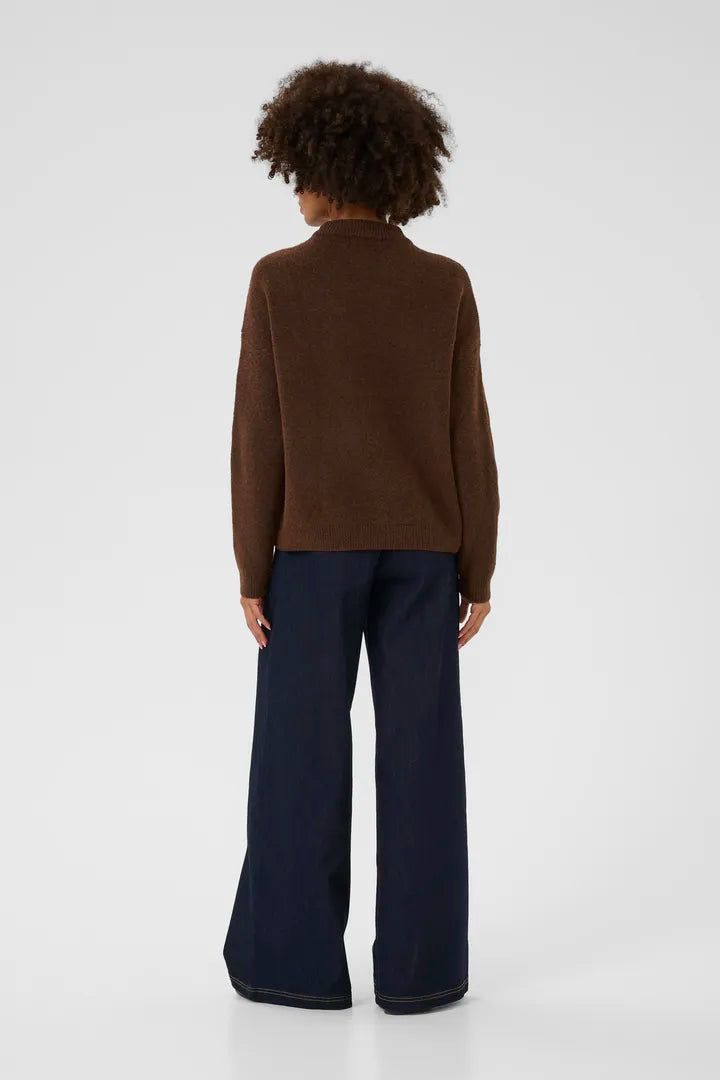 Bliss Pullover in Brown Melange