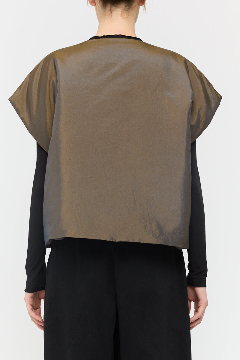 Double Vest in Dry/Fig