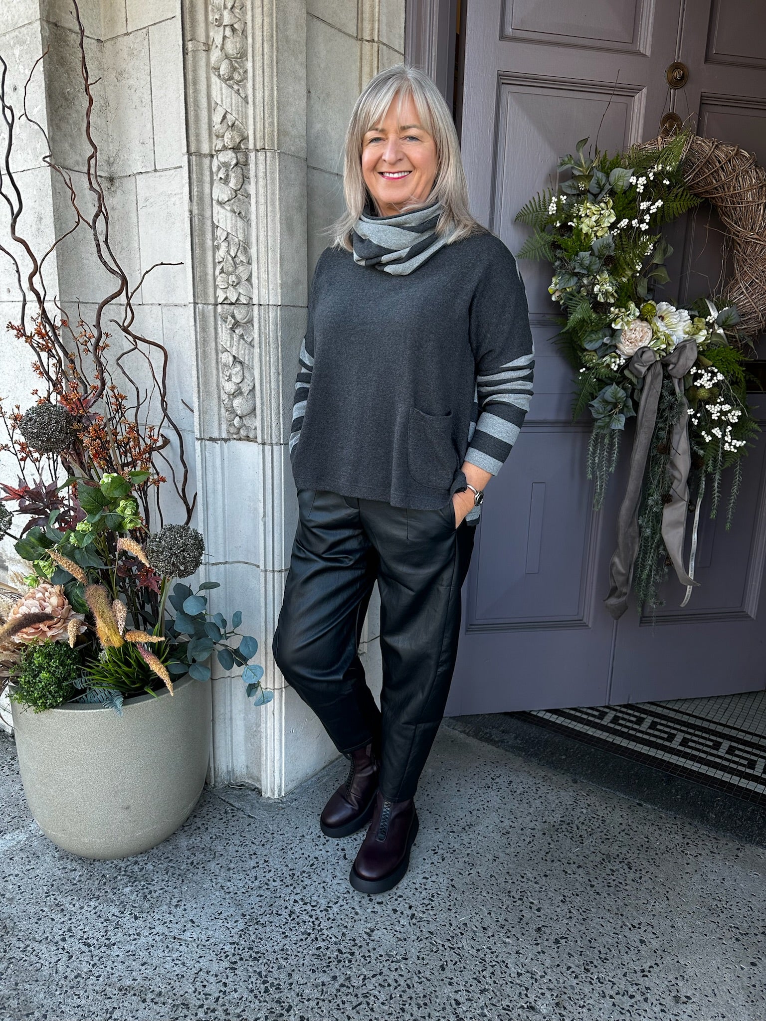 Boxy Jumper in Grey