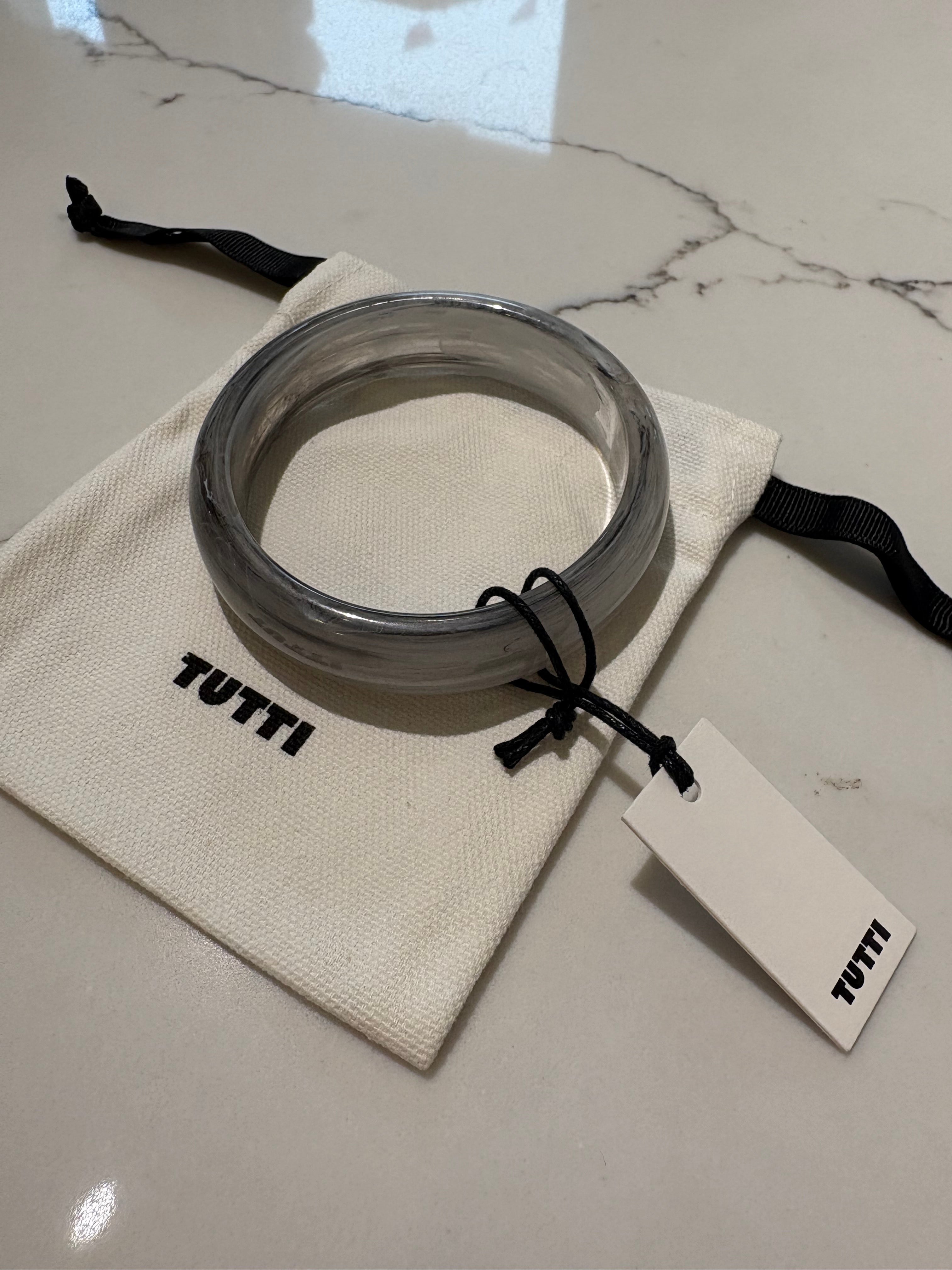 Ashen Resin Bangle
