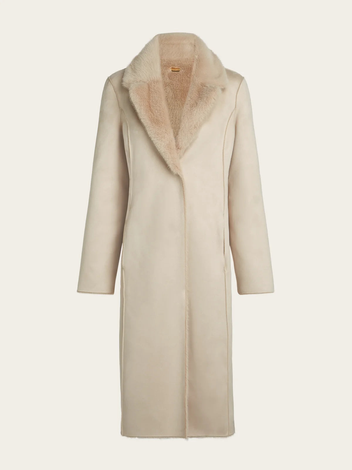Coby Reversible Coat in Champagne