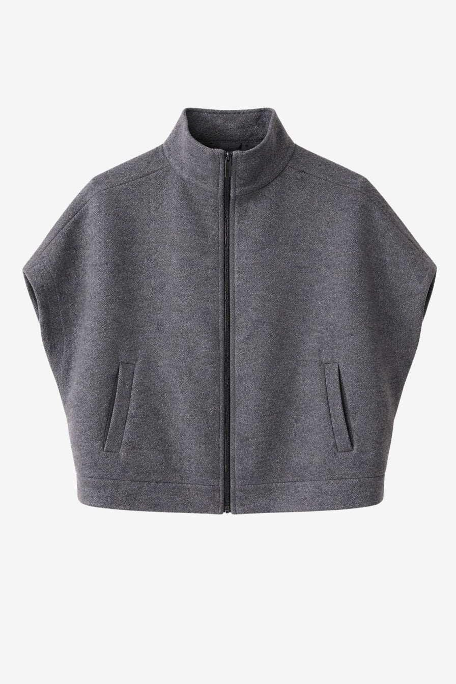 Cappa Zipper Alveare Jacket in Grey